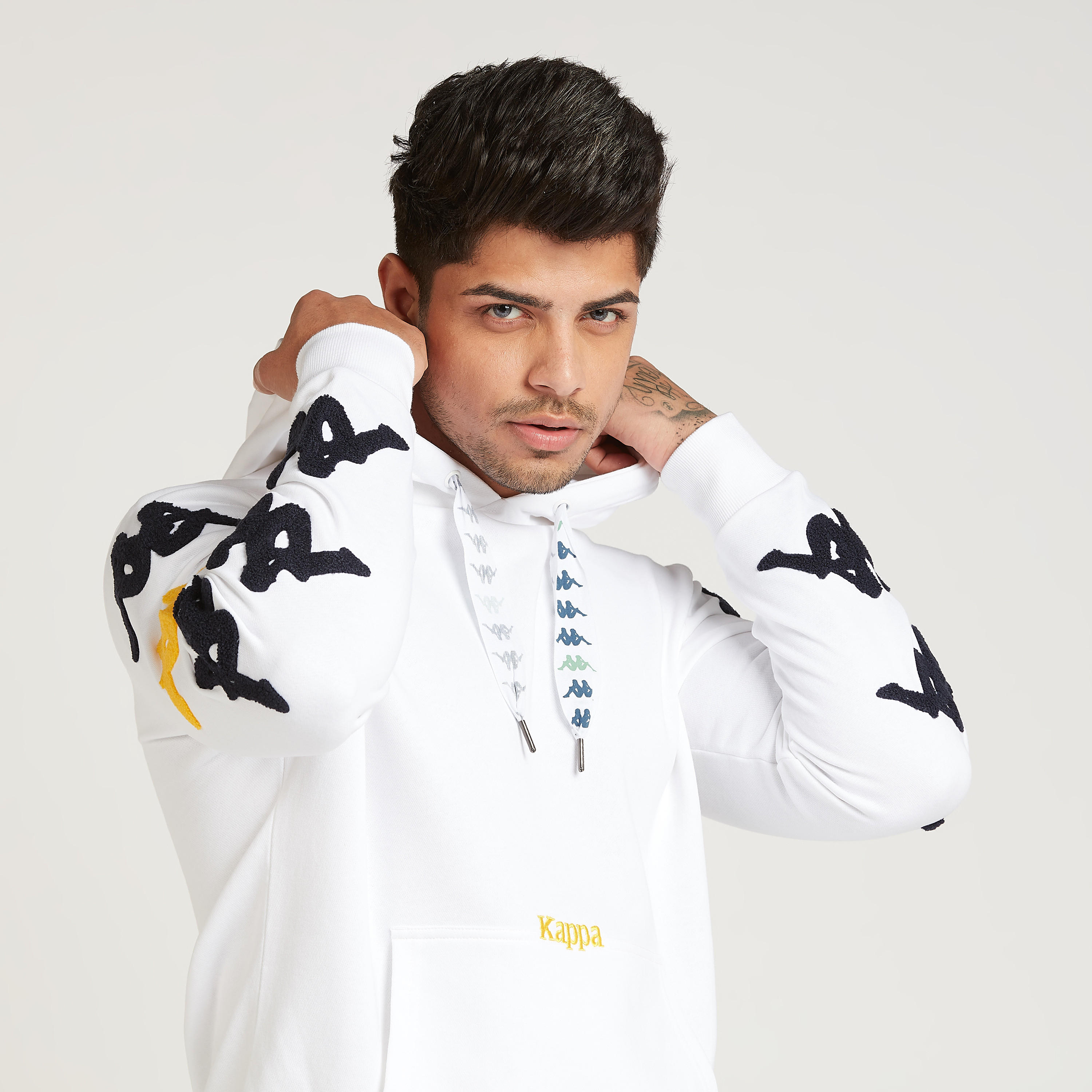 Kappa Printed Sweater with Long Sleeves and Hood-men-winterwear-hoodiesandsweatshirts-image-3