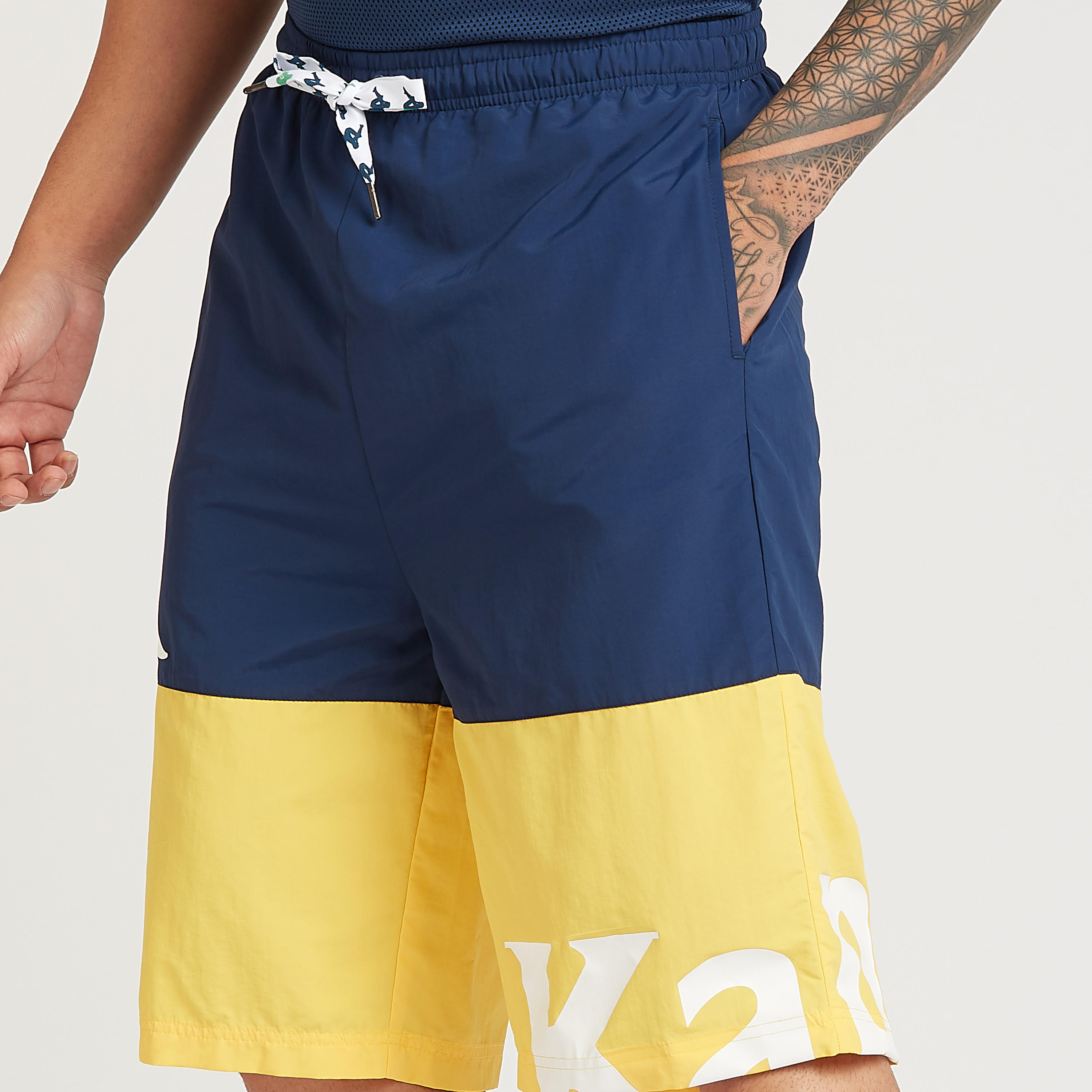 Kappa Colourblock Shorts with Pocket Detail and Drawstring-men-clothing-sportswearandactivewear-bottoms-image-3