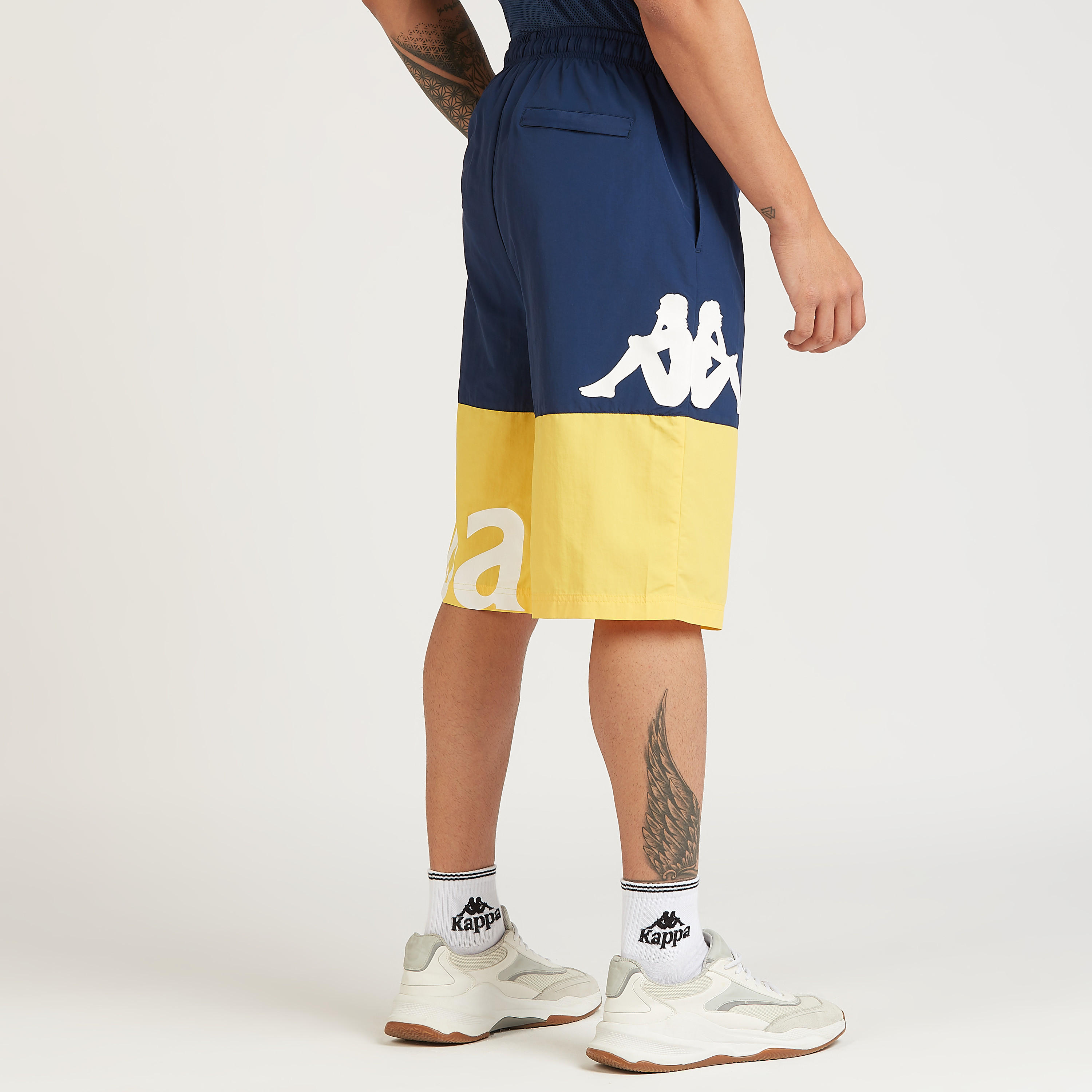 Kappa Colourblock Shorts with Pocket Detail and Drawstring-men-clothing-sportswearandactivewear-bottoms-image-4