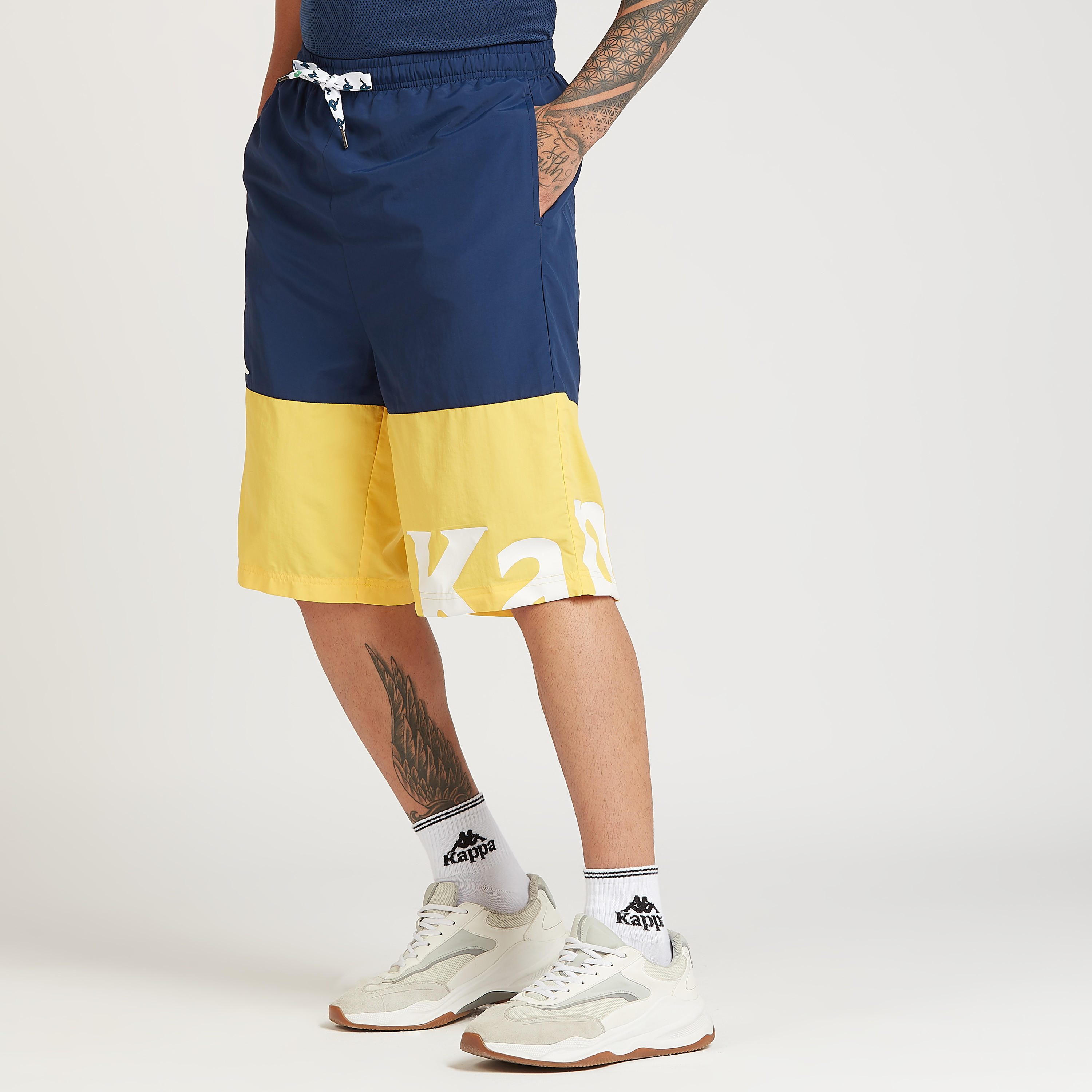 Kappa Colourblock Shorts with Pocket Detail and Drawstring-men-clothing-sportswearandactivewear-bottoms-image-5