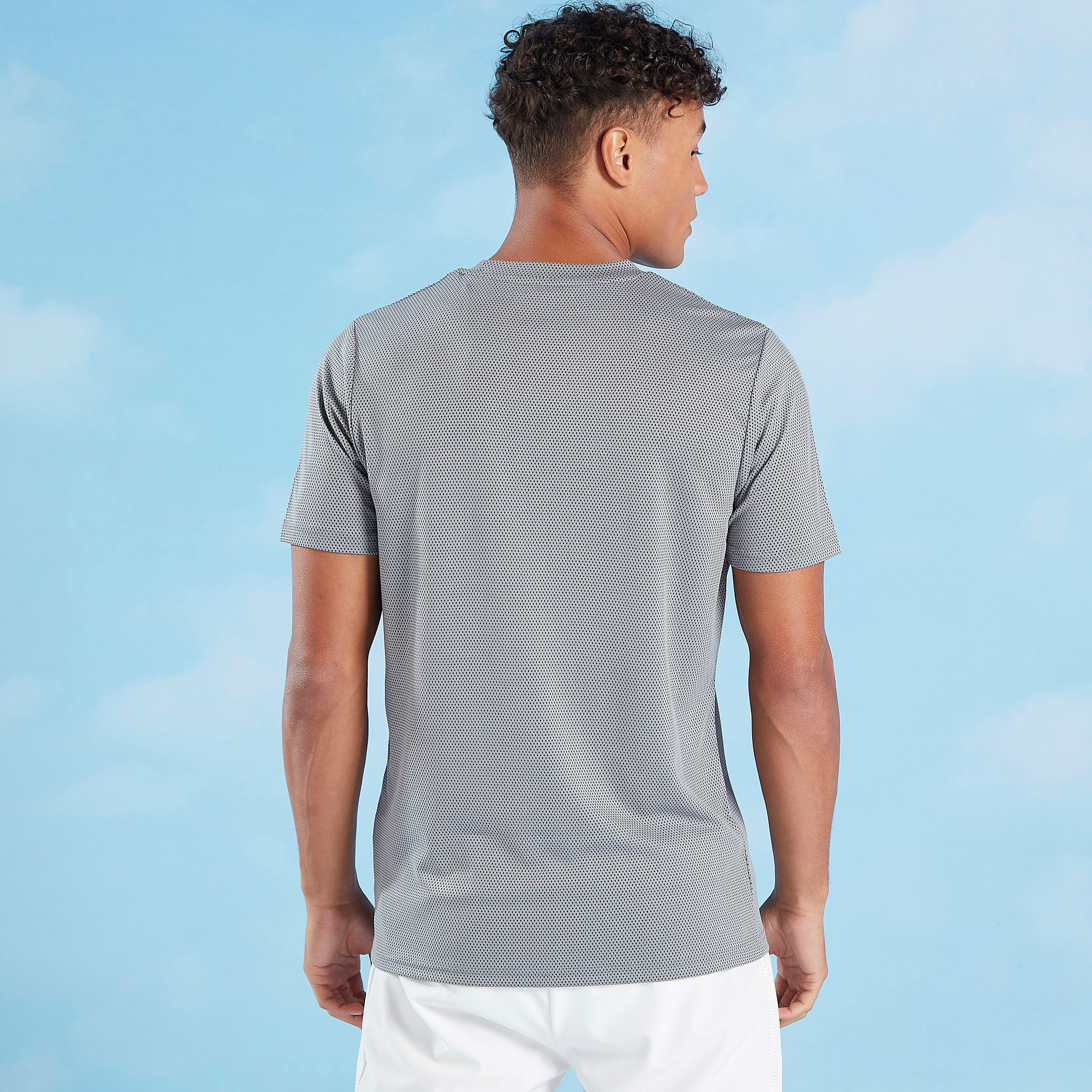 Kappa Textured T-shirt with Crew Neck and Short Sleeves-men-clothing-sportswearandactivewear-tshirtsandpolos-image-4