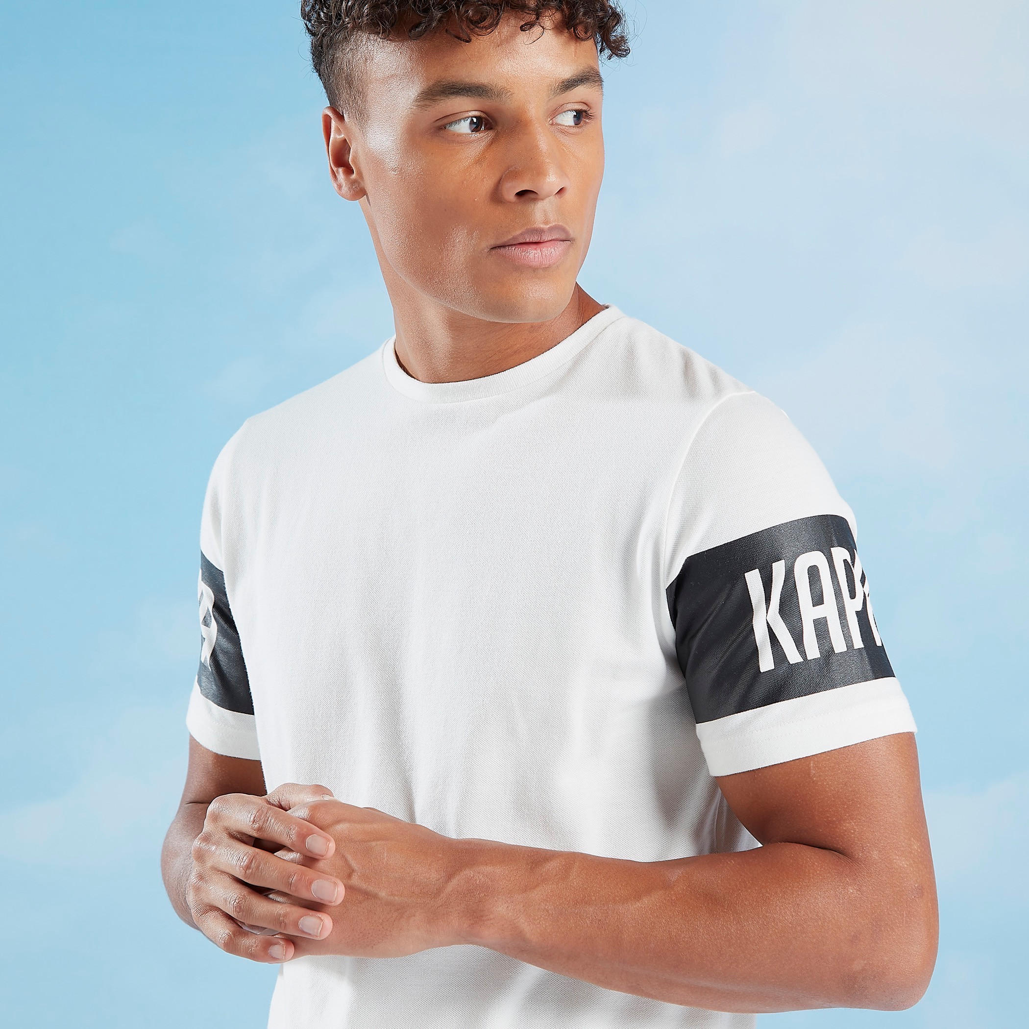 Kappa Printed T-shirt with Crew Neck and Short Sleeves-men-clothing-sportswearandactivewear-tshirtsandpolos-image-1