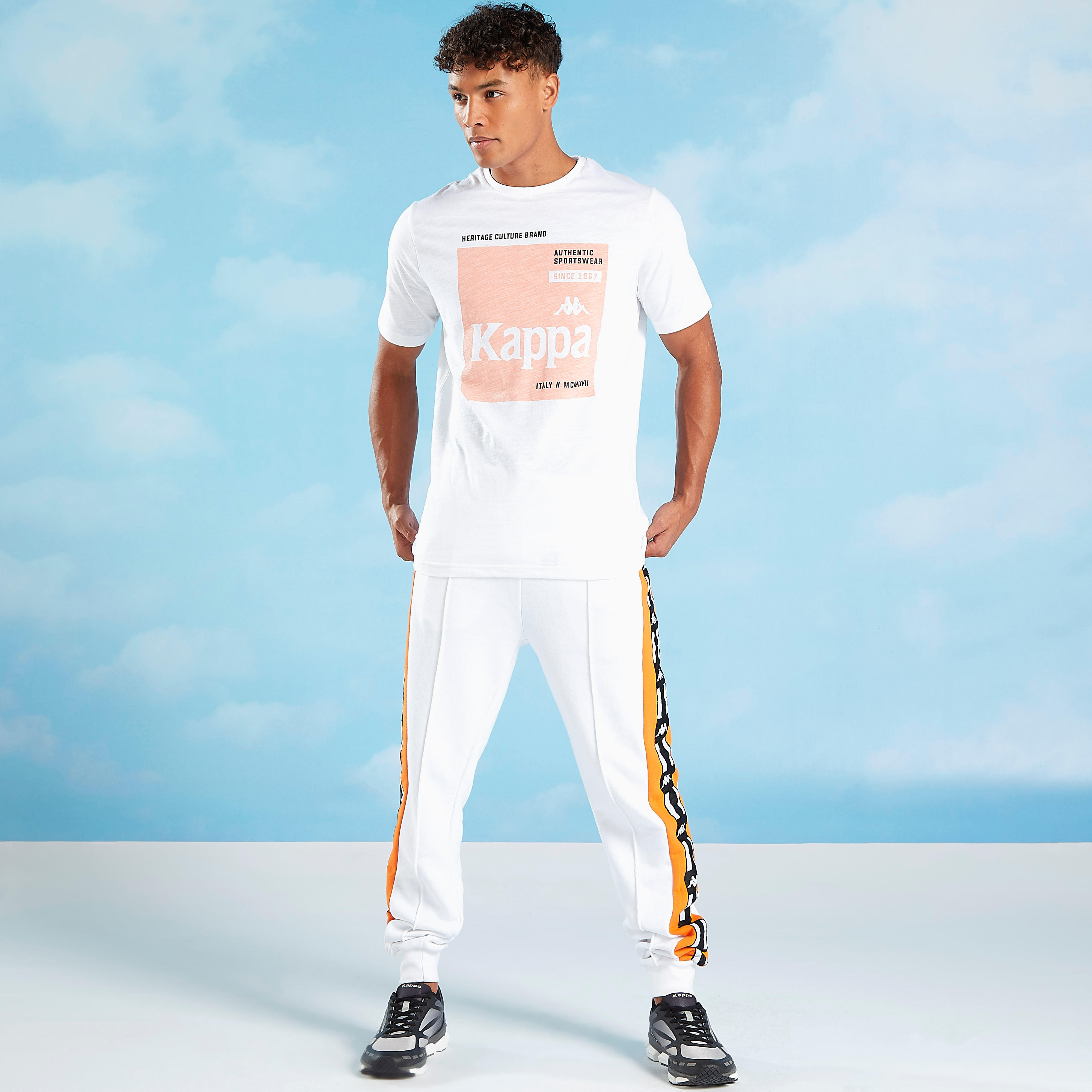 Kappa Typographic Print T-shirt with Crew Neck and Short Sleeves-men-clothing-sportswearandactivewear-tshirtsandpolos-image-2