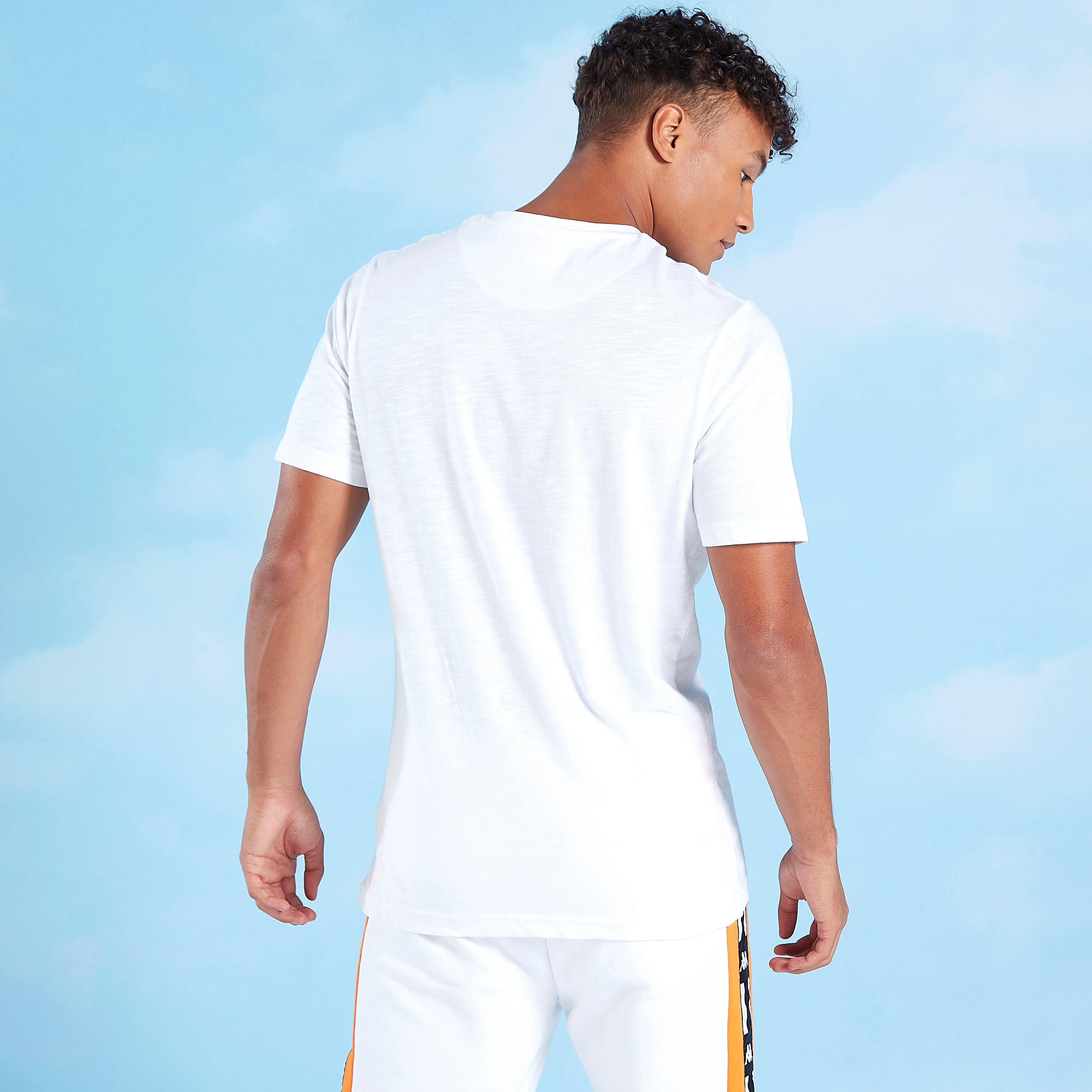 Kappa Typographic Print T-shirt with Crew Neck and Short Sleeves-men-clothing-sportswearandactivewear-tshirtsandpolos-image-4