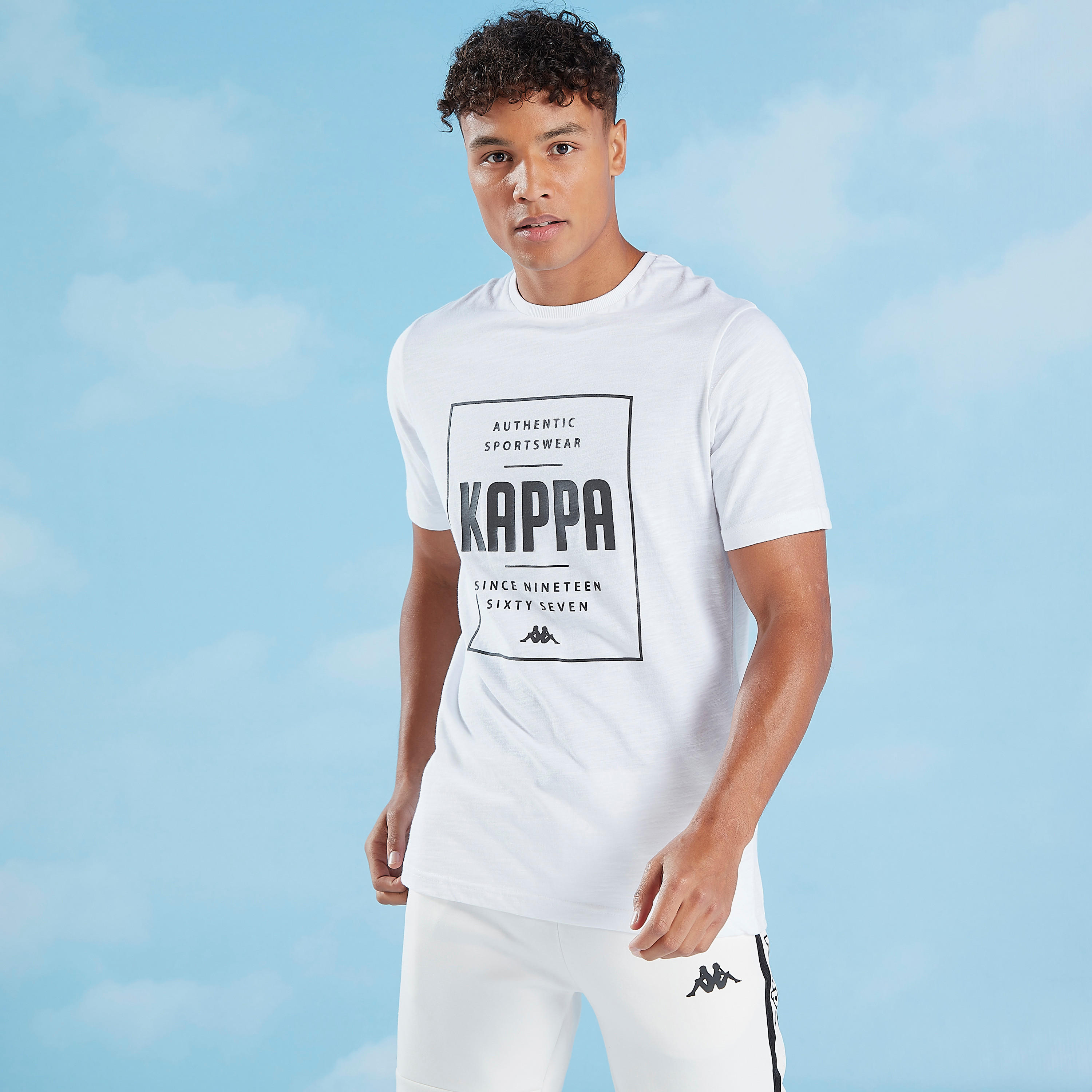 Kappa Print T-shirt with Crew Neck and Short Sleeves-men-clothing-sportswearandactivewear-tshirtsandpolos-image-1