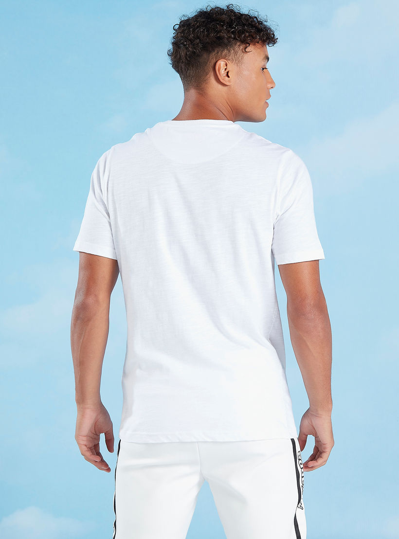 Kappa Print T-shirt with Crew Neck and Short Sleeves-men-clothing-sportswearandactivewear-tshirtsandpolos-image-4