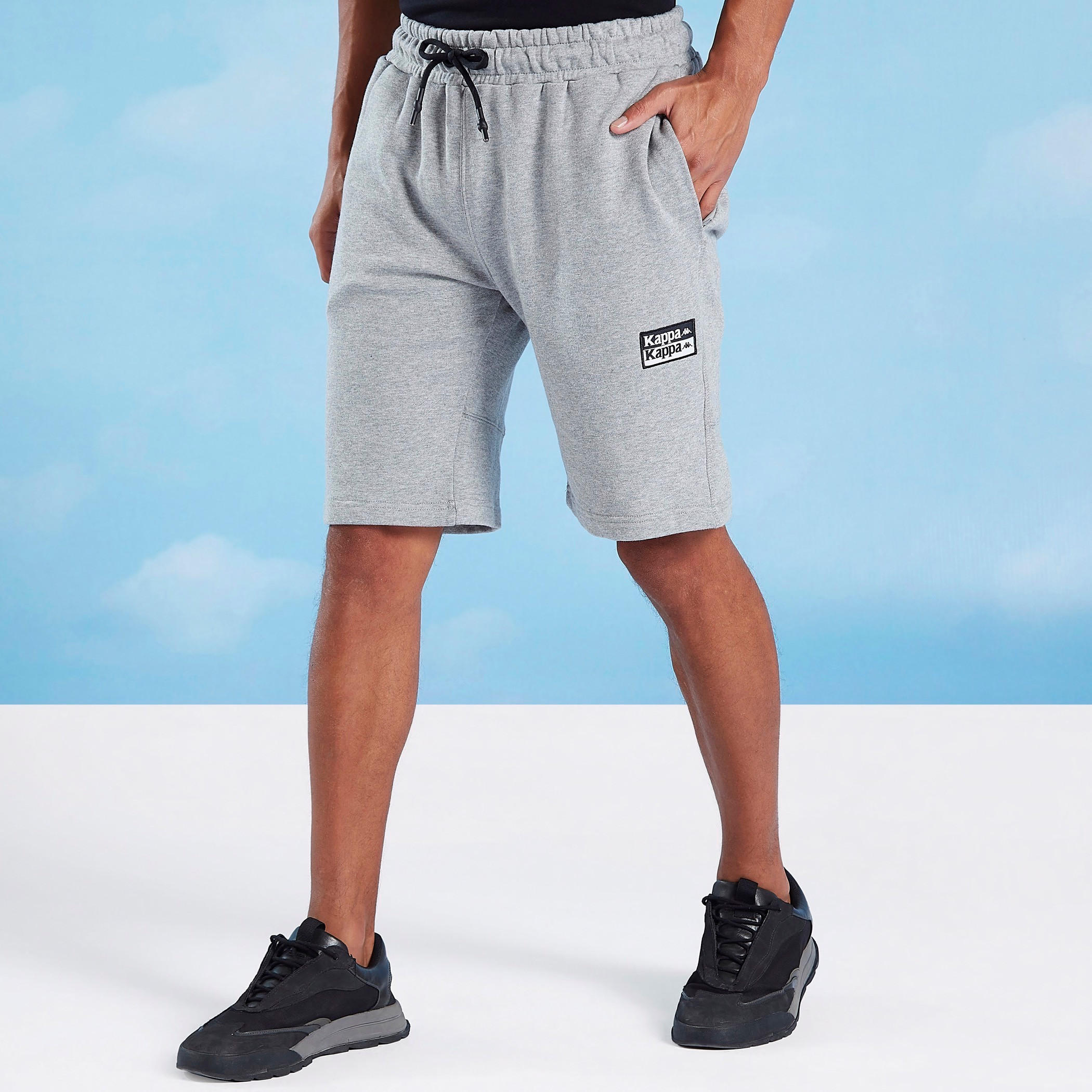 Kappa Textured Shorts with Pocket Detail and Drawstring-men-clothing-sportswearandactivewear-bottoms-image-1