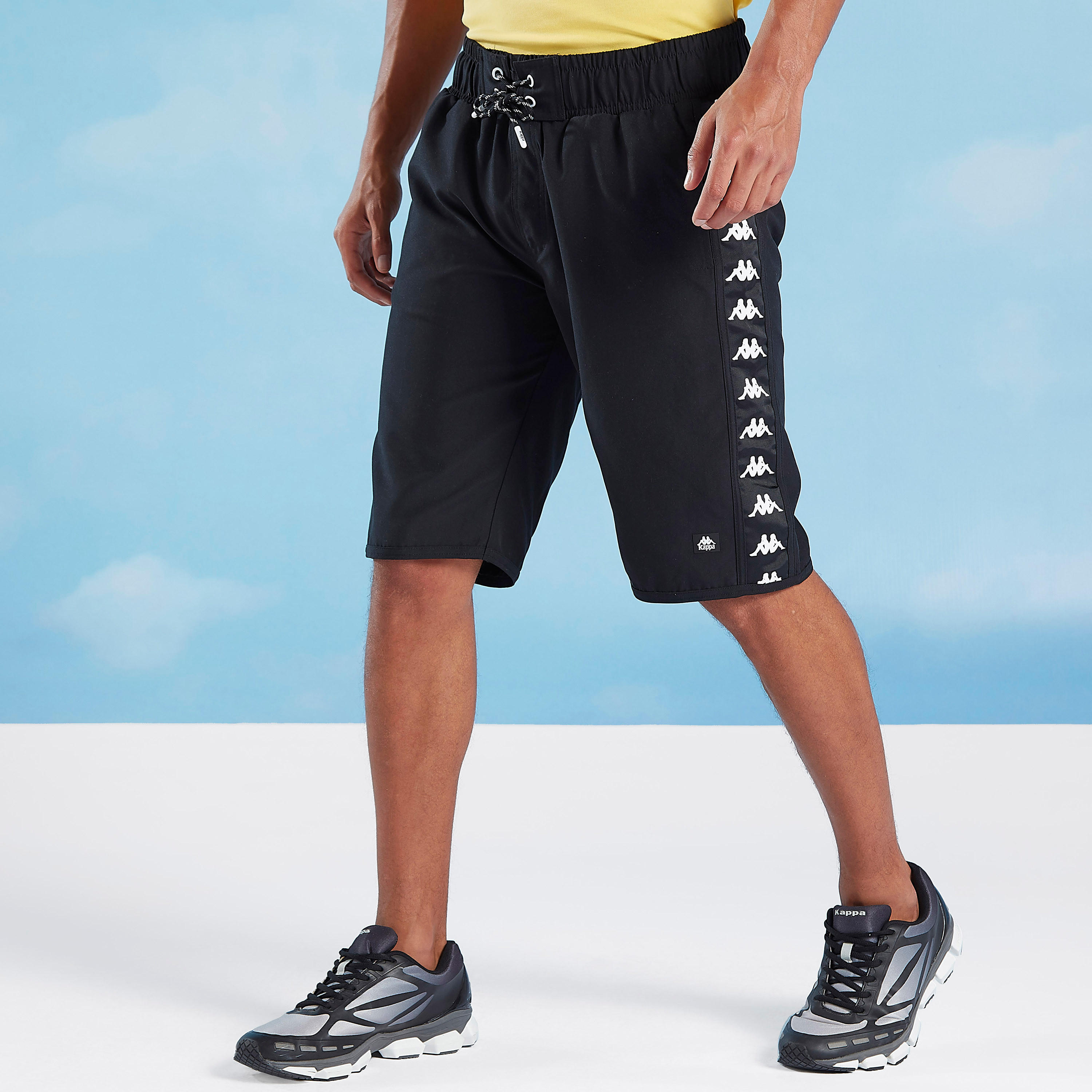 Kappa Solid Shorts with Pocket Detail and Drawstring-men-clothing-sportswearandactivewear-bottoms-image-1