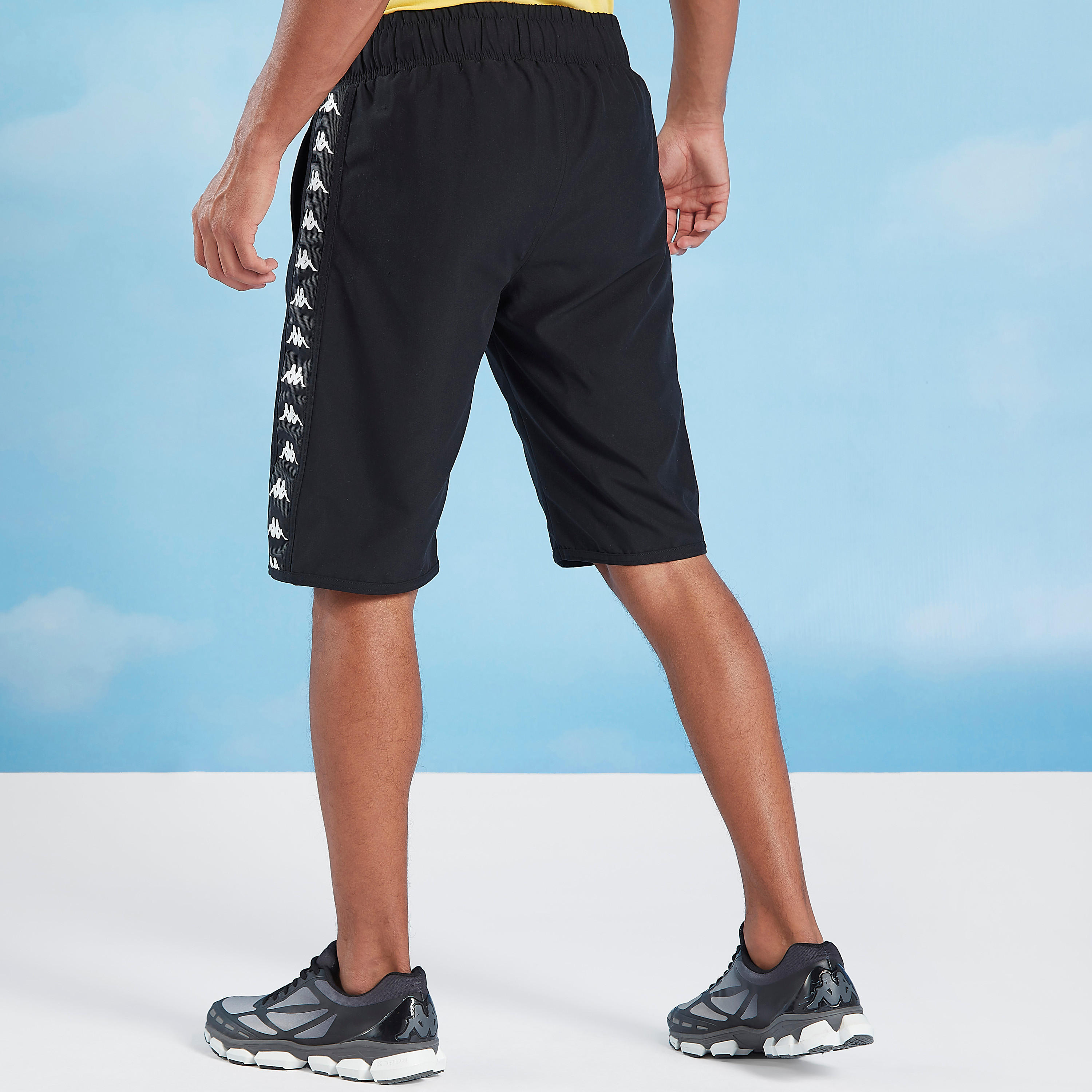 Kappa Solid Shorts with Pocket Detail and Drawstring-men-clothing-sportswearandactivewear-bottoms-image-4