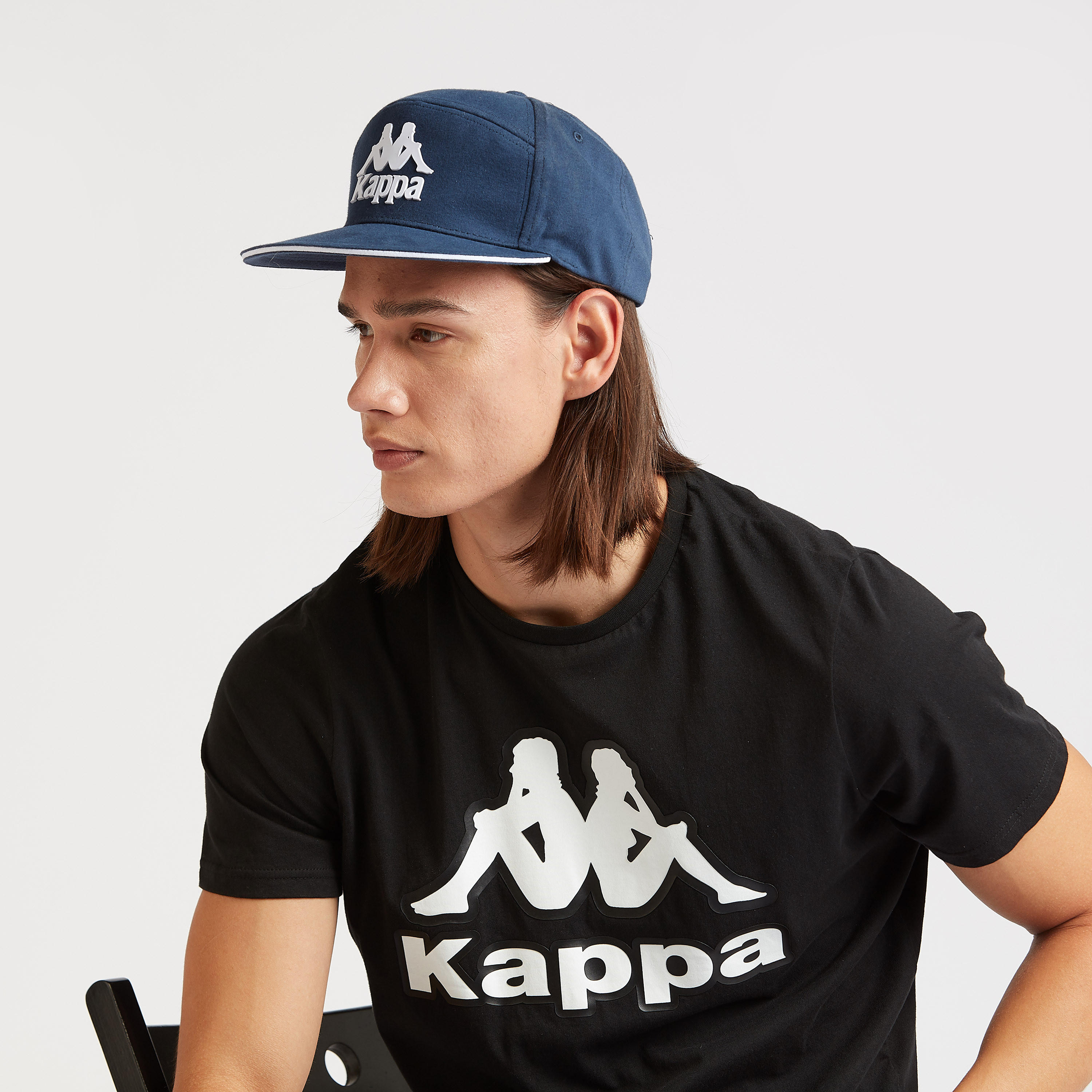 Kappa Textured Cap with Snap Closure-men-caps-image-2