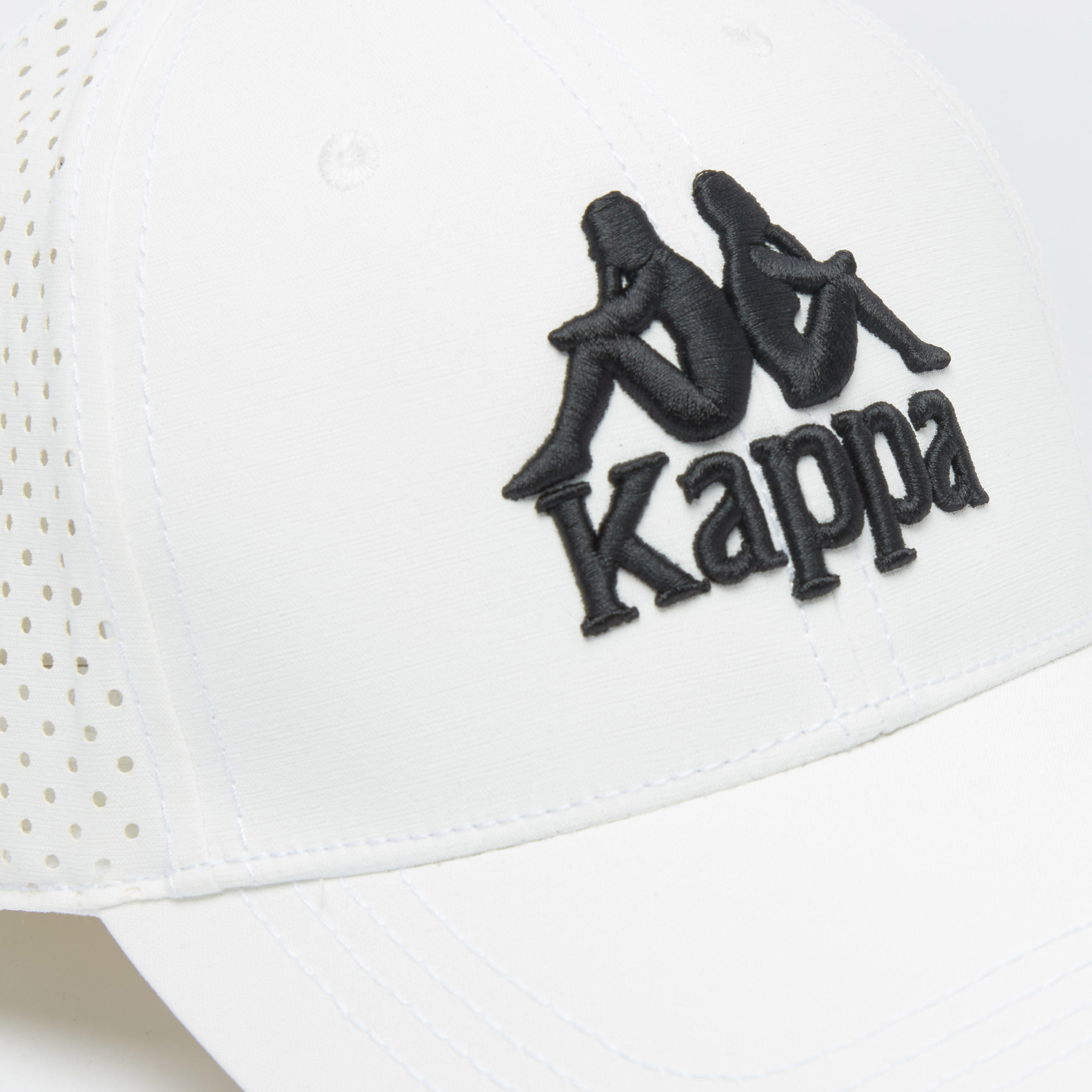 Kappa Textured Cap with Hook and Loop Closure-men-caps-image-3