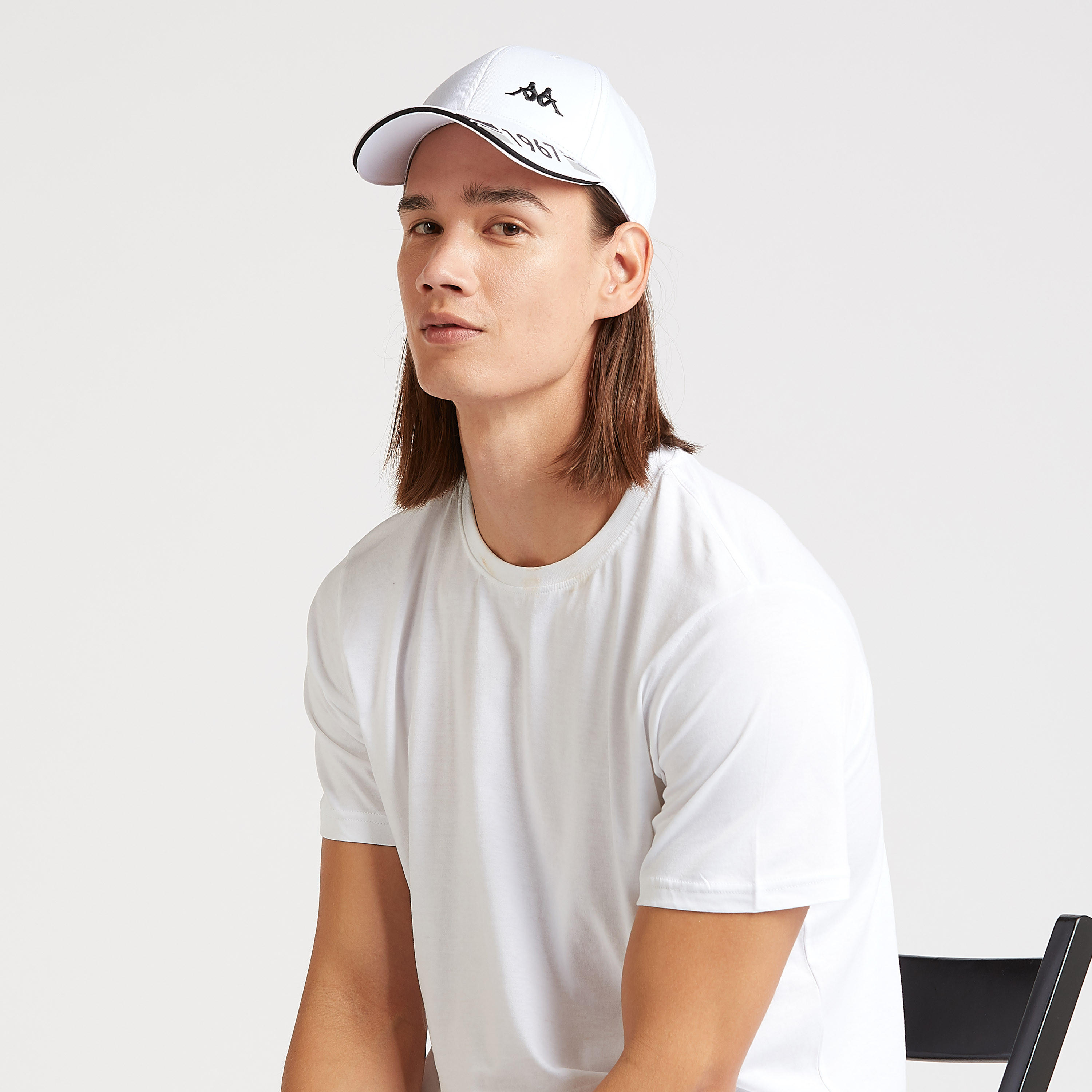 Kappa Printed Cap with Plate Buckle Closure-men-caps-image-2