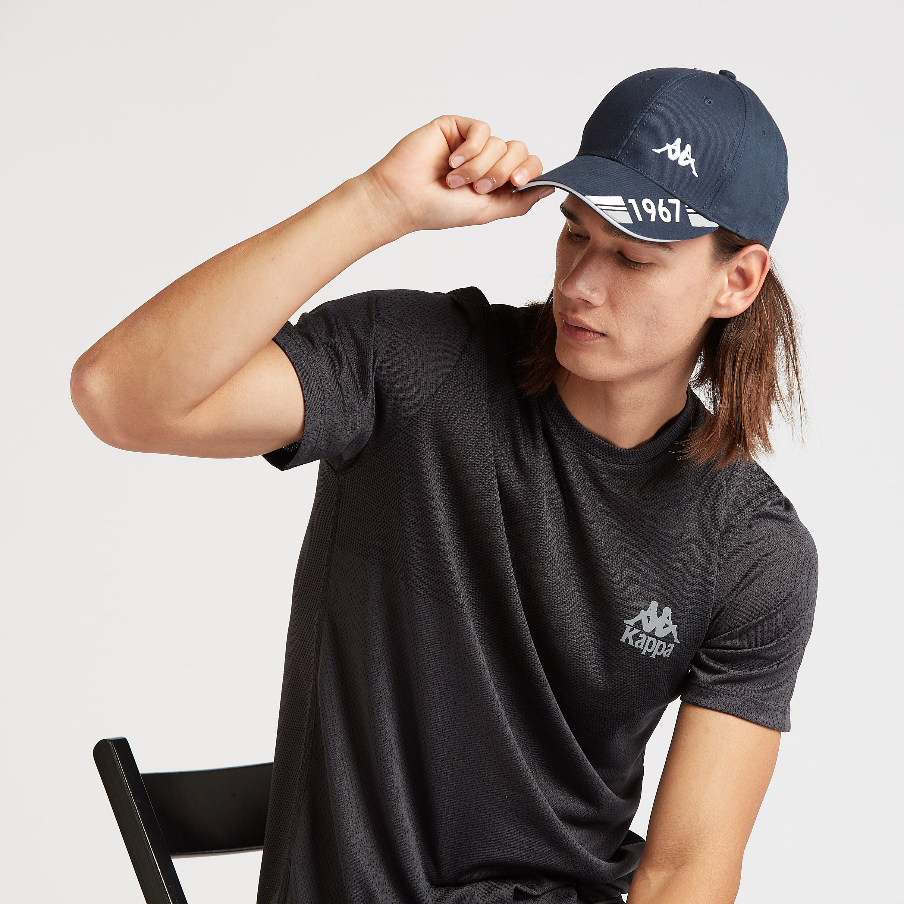 Kappa Printed Cap with Plate Buckle Closure-men-caps-image-2