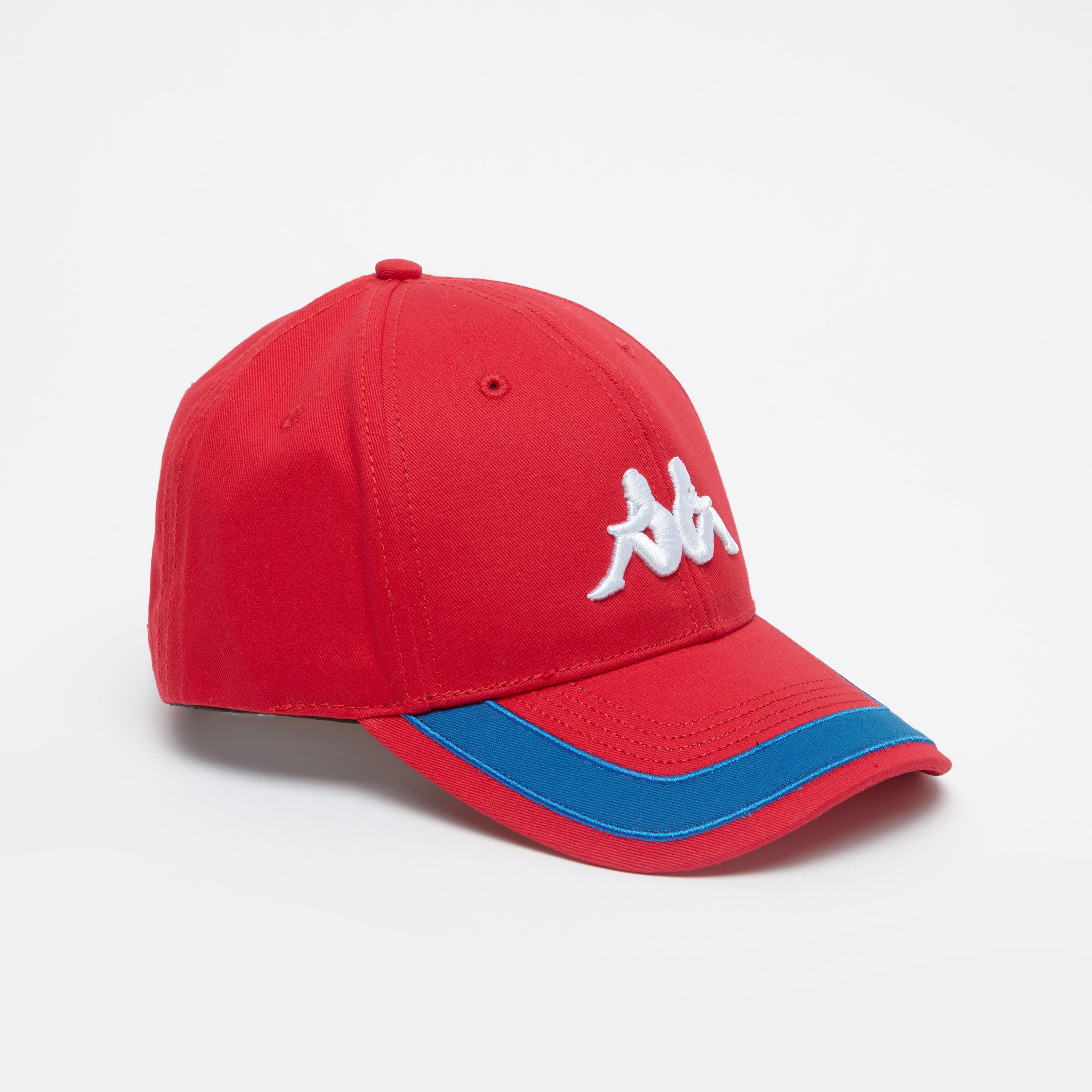 Kappa Logo Print Cap with Plate Buckle Closure-men-caps-image-1