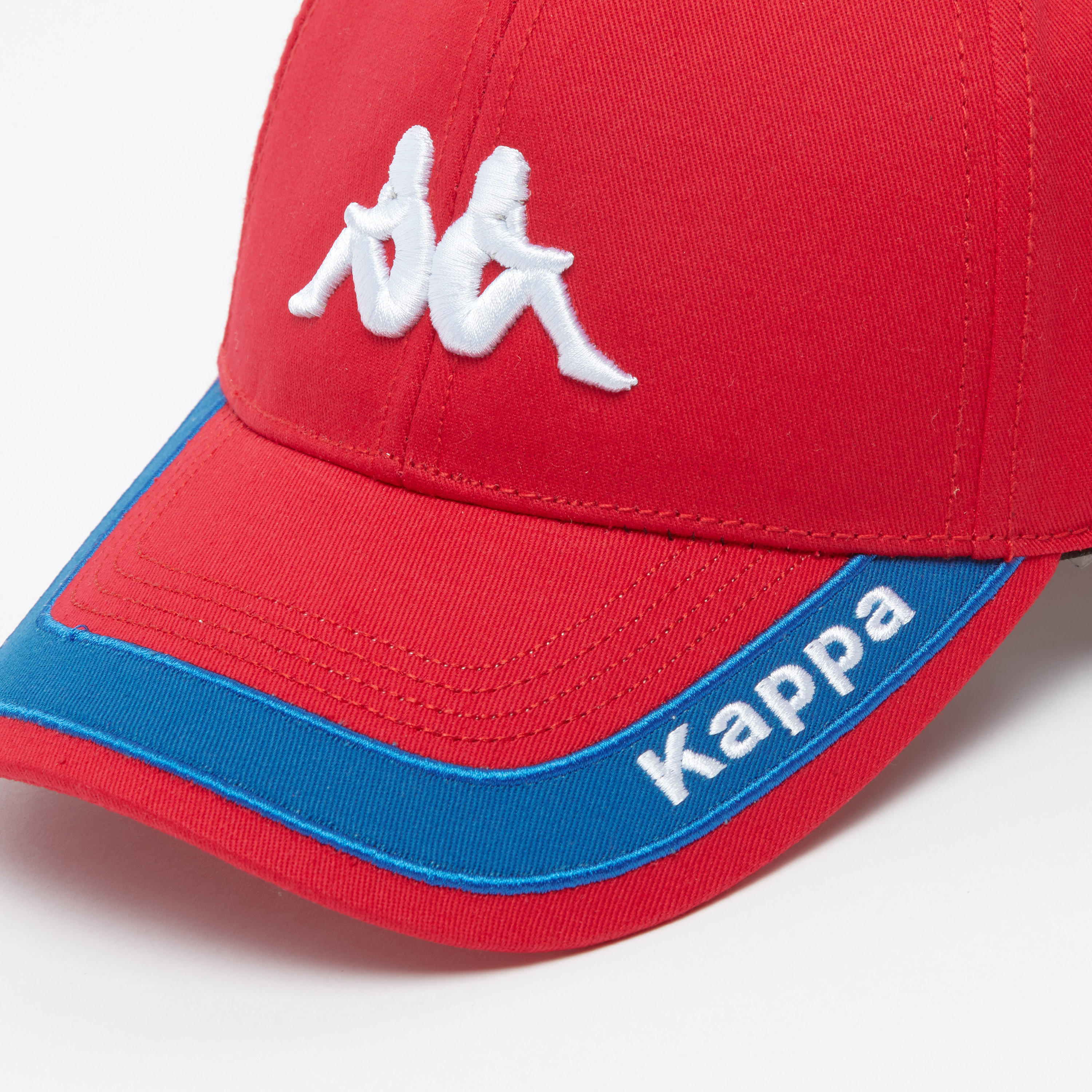 Kappa Logo Print Cap with Plate Buckle Closure-men-caps-image-3