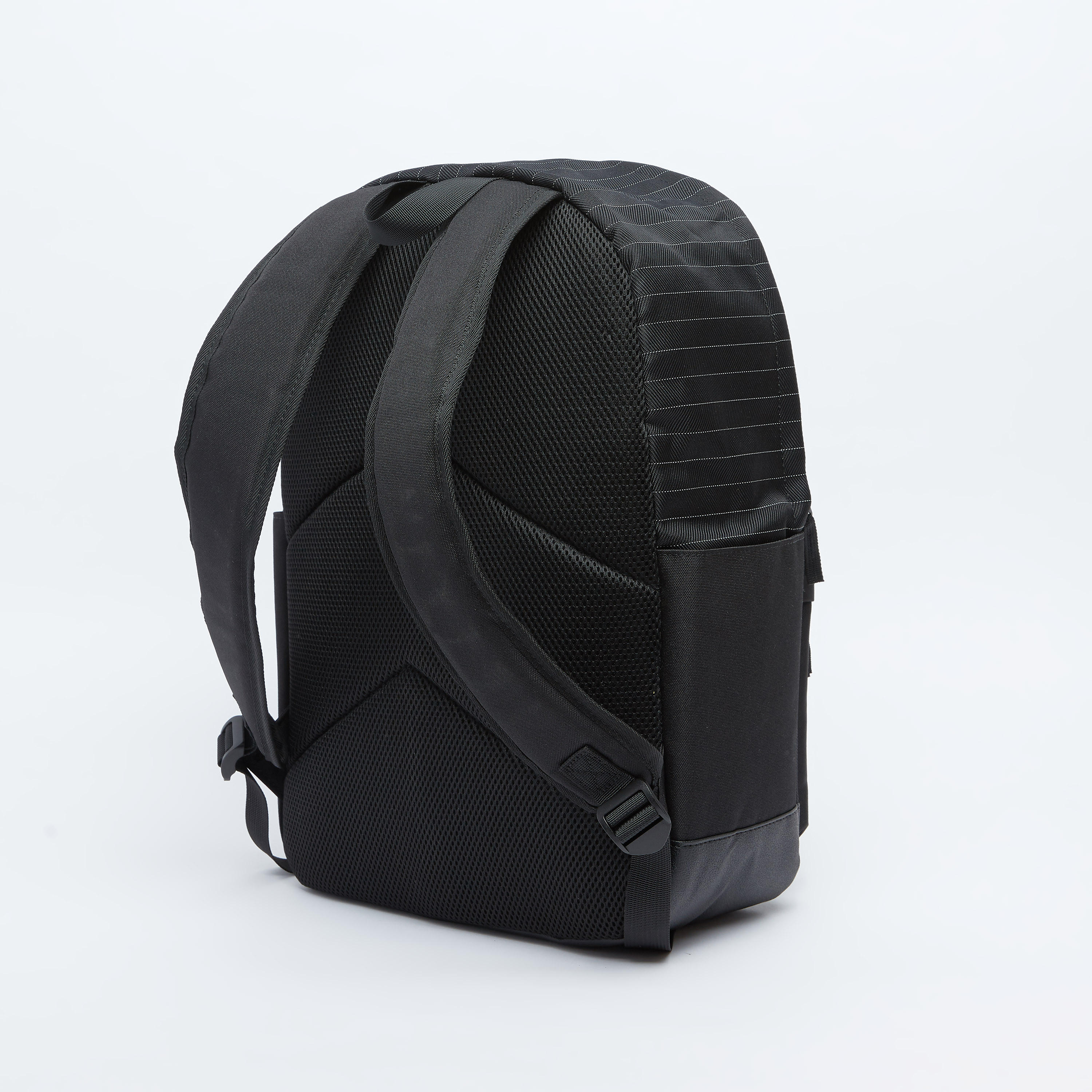 Kappa Striped Backpack with Adjustable Shoulder Straps and Top Handle-men-bags-image-4