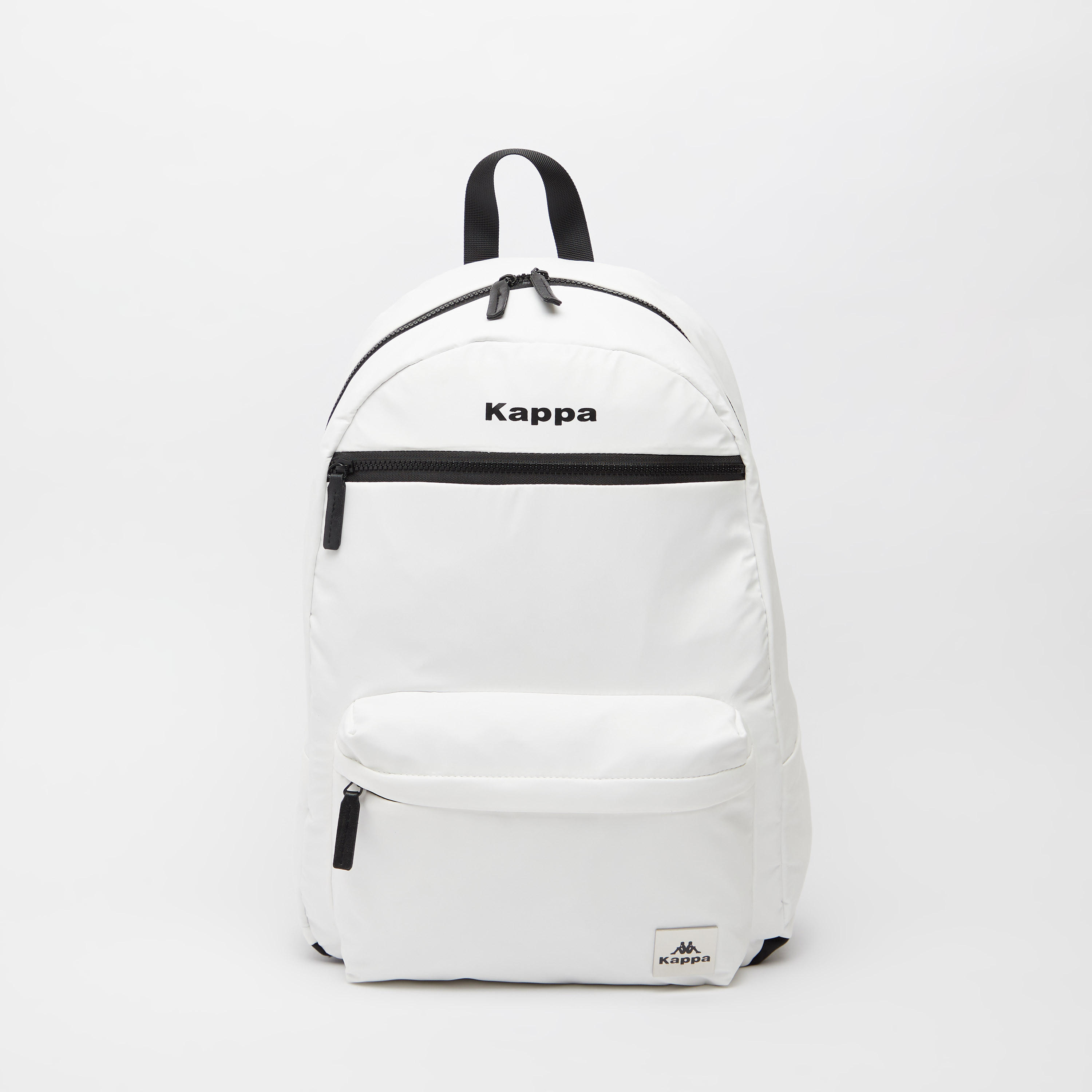 Kappa Solid Backpack with Adjustable Shoulder Straps and Top Handle-men-bags-image-1