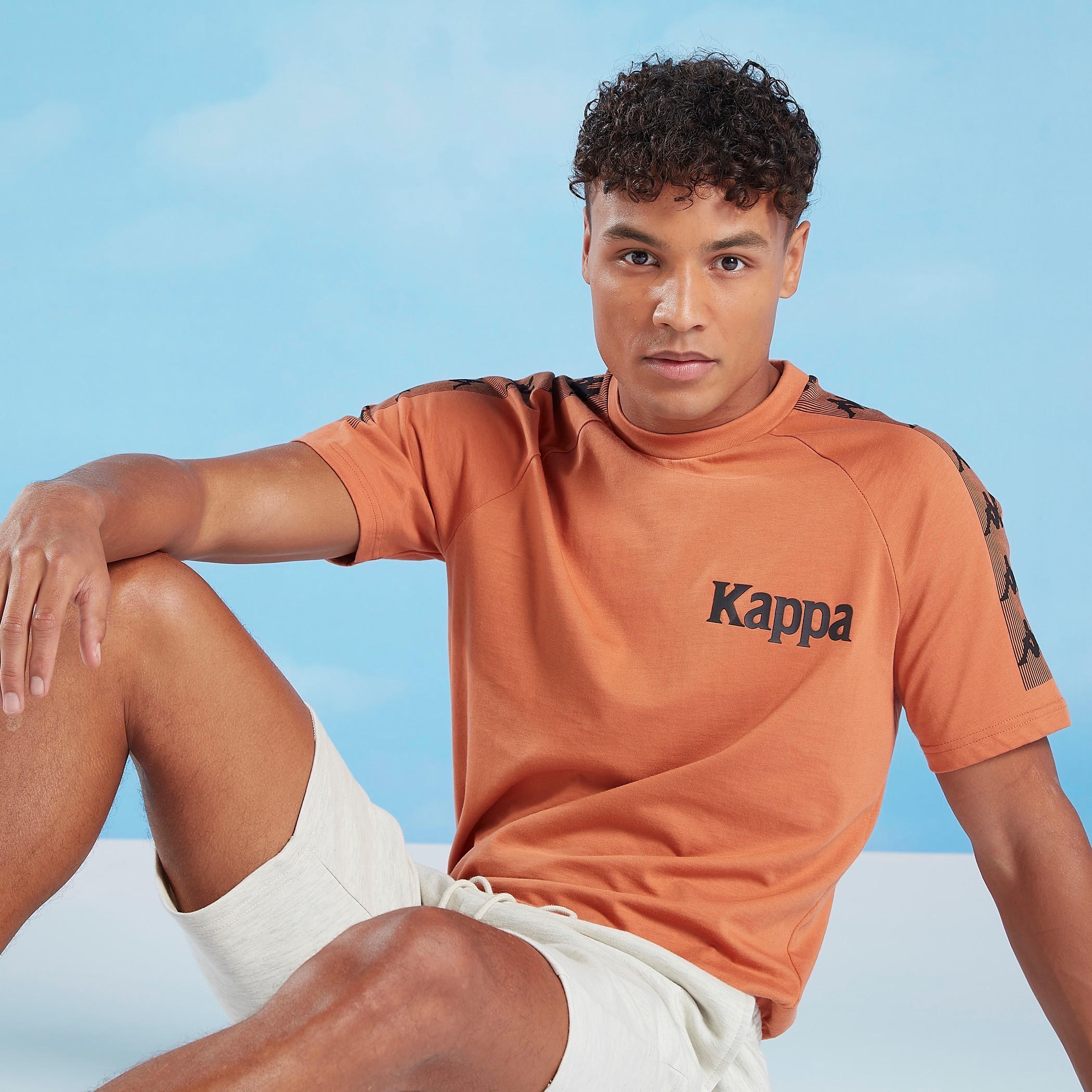 Kappa Printed T-shirt with Crew Neck and Raglan Sleeves-men-clothing-sportswearandactivewear-tshirtsandpolos-image-1