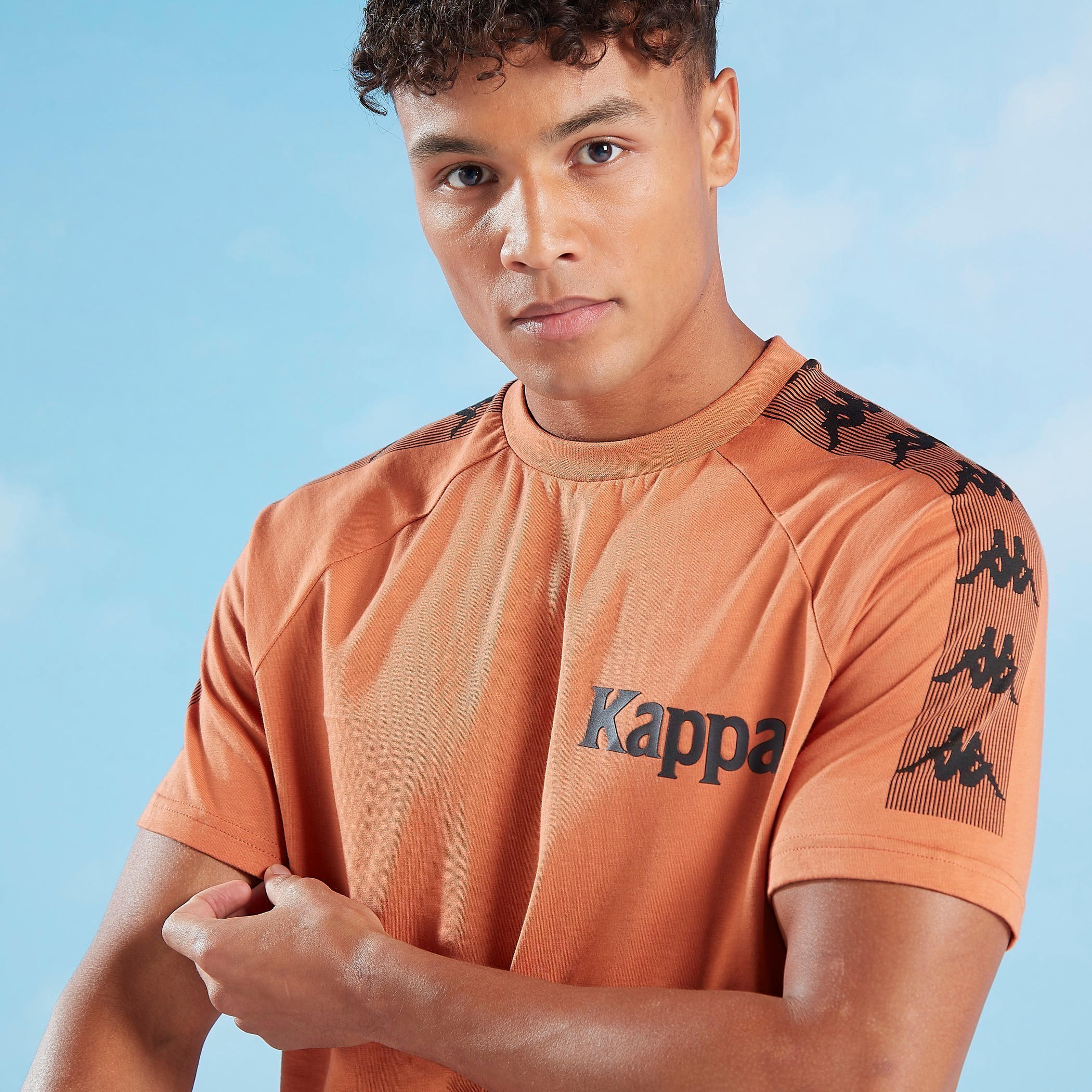 Kappa Printed T-shirt with Crew Neck and Raglan Sleeves-men-clothing-sportswearandactivewear-tshirtsandpolos-image-4