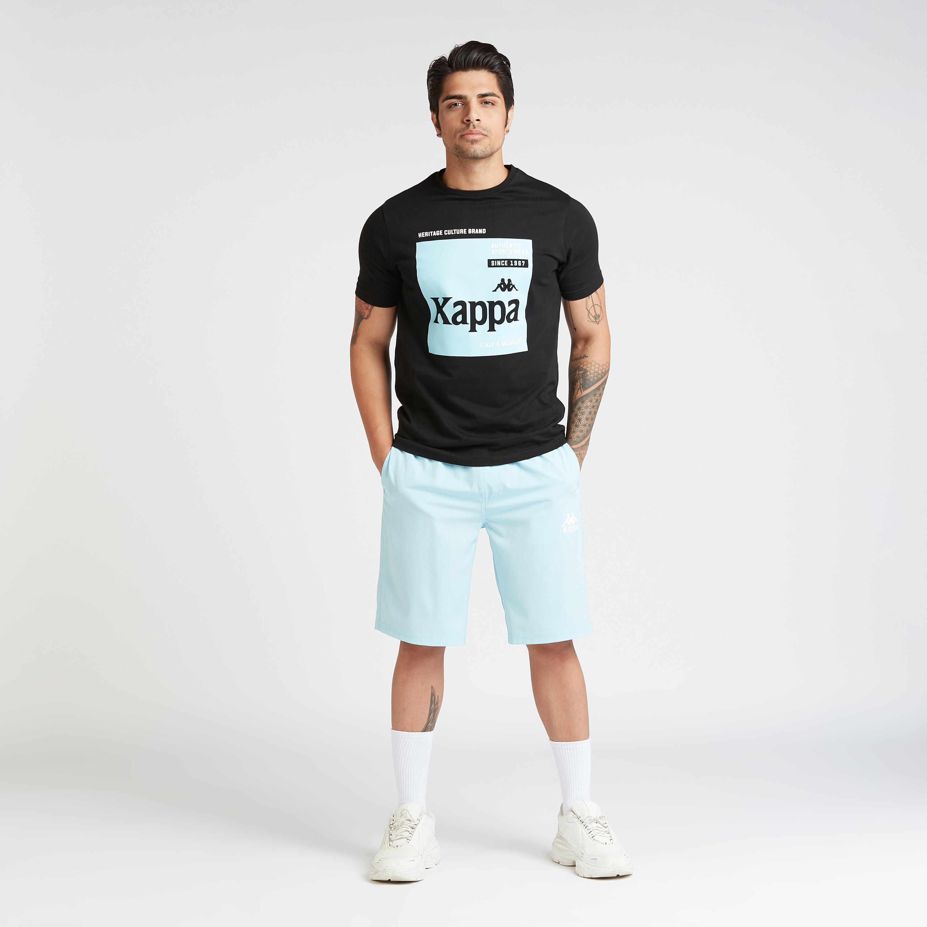 Kappa Printed T-shirt with Round Neck and Short Sleeves-men-clothing-sportswearandactivewear-tshirtsandpolos-image-2