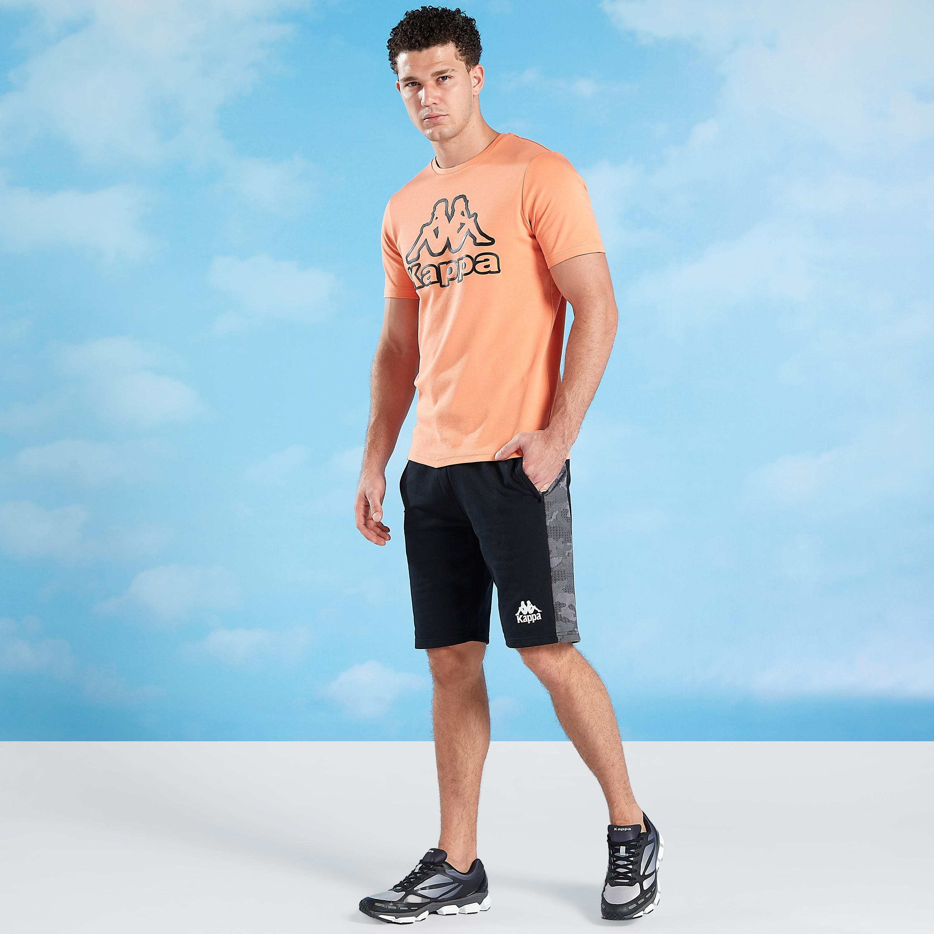 Kappa Printed T-shirt with Crew Neck and Short Sleeves-men-clothing-sportswearandactivewear-tshirtsandpolos-image-2
