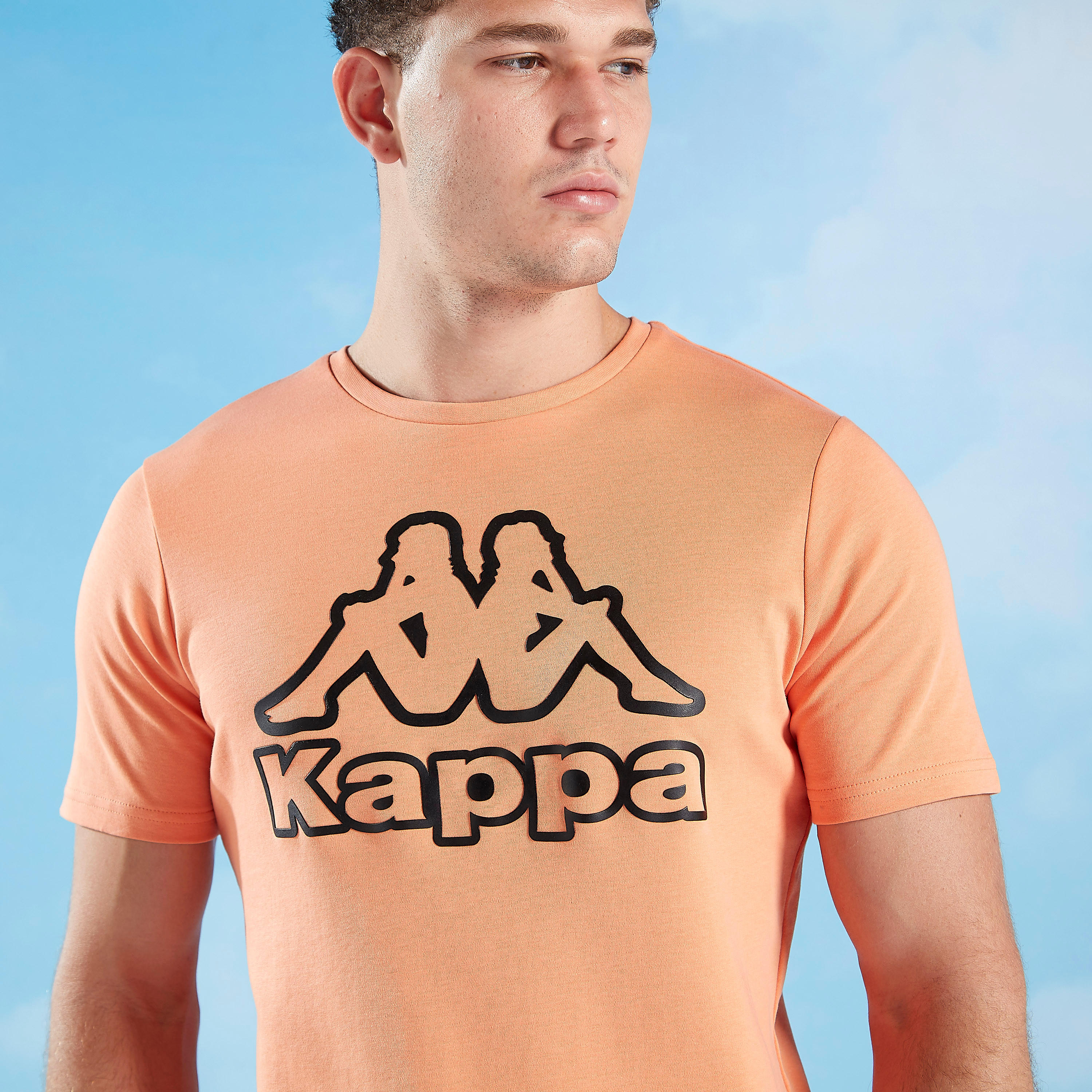 Kappa Printed T-shirt with Crew Neck and Short Sleeves-men-clothing-sportswearandactivewear-tshirtsandpolos-image-3