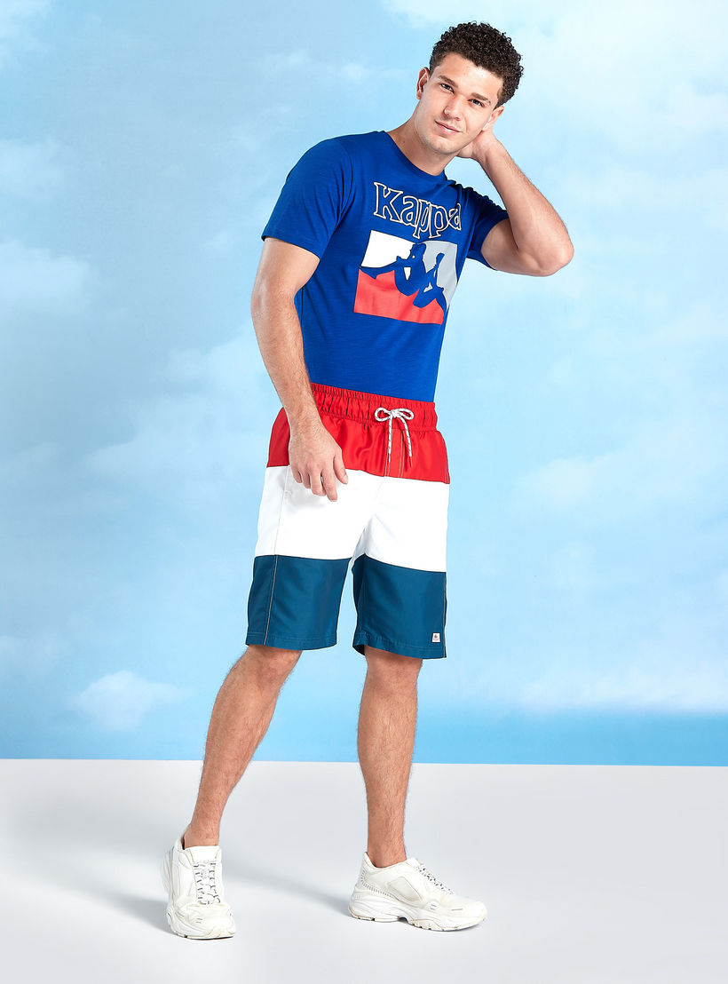 شورت سادة برباط وتفاصيل جيوب من كابا-men-clothing-sportswearandactivewear-bottoms-image-3