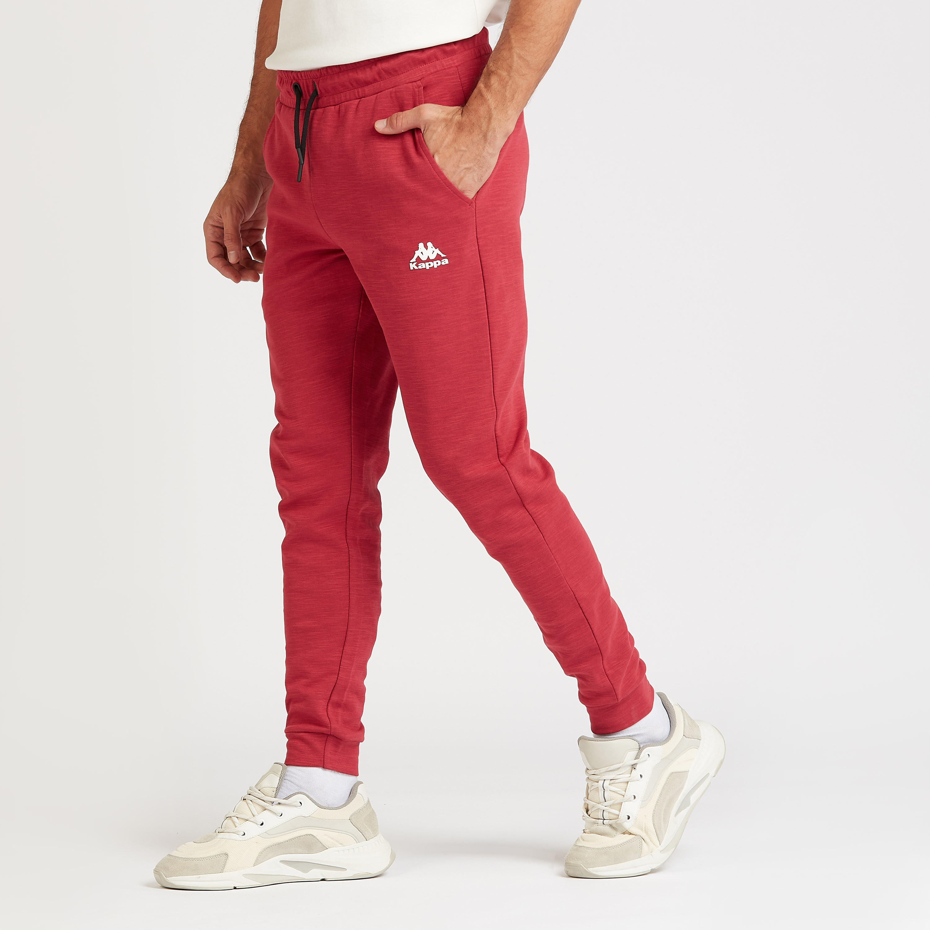Kappa Full Length Solid Jog Pants with Pocket Detail and Drawstring-men-clothing-sportswearandactivewear-bottoms-image-1