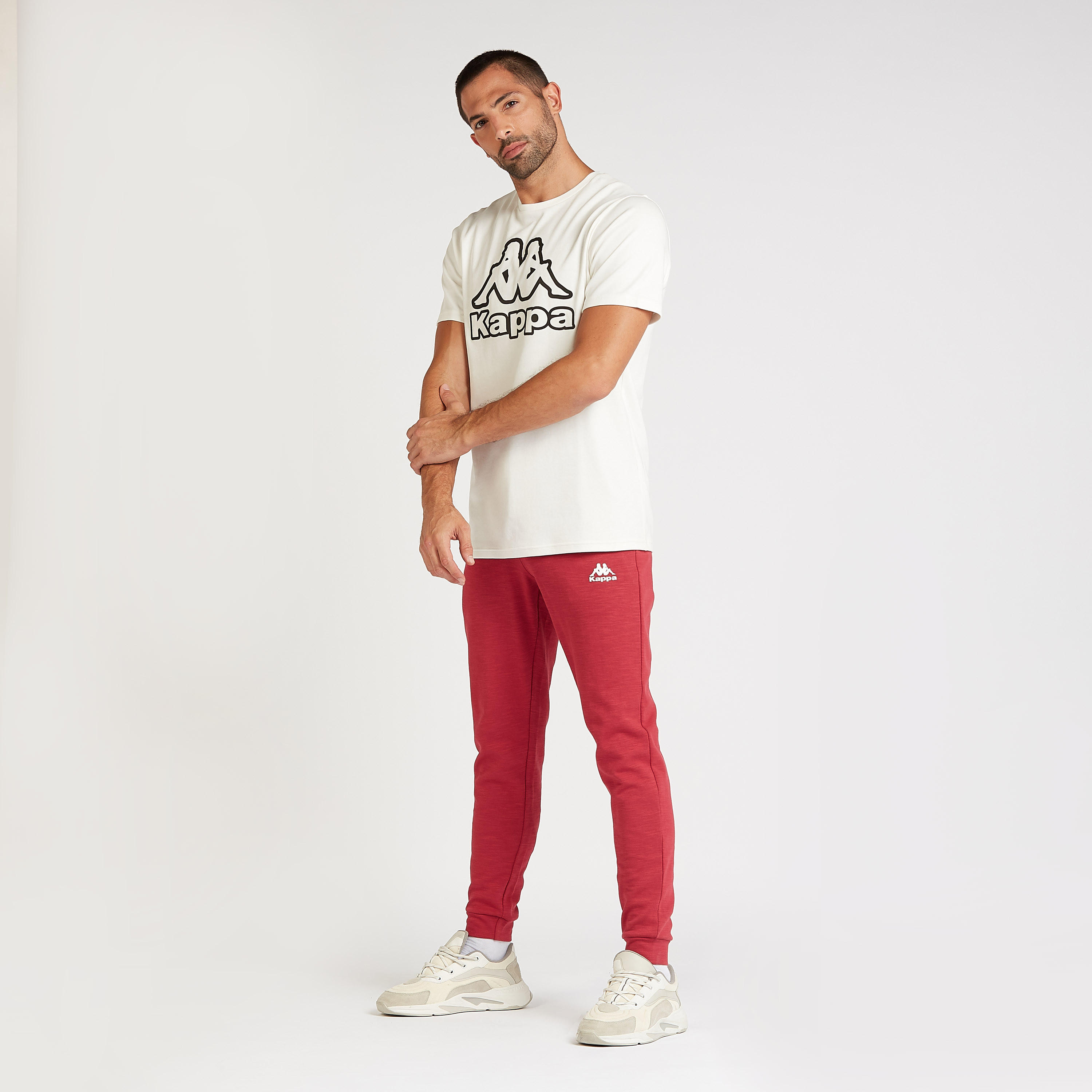 Kappa Full Length Solid Jog Pants with Pocket Detail and Drawstring-men-clothing-sportswearandactivewear-bottoms-image-2