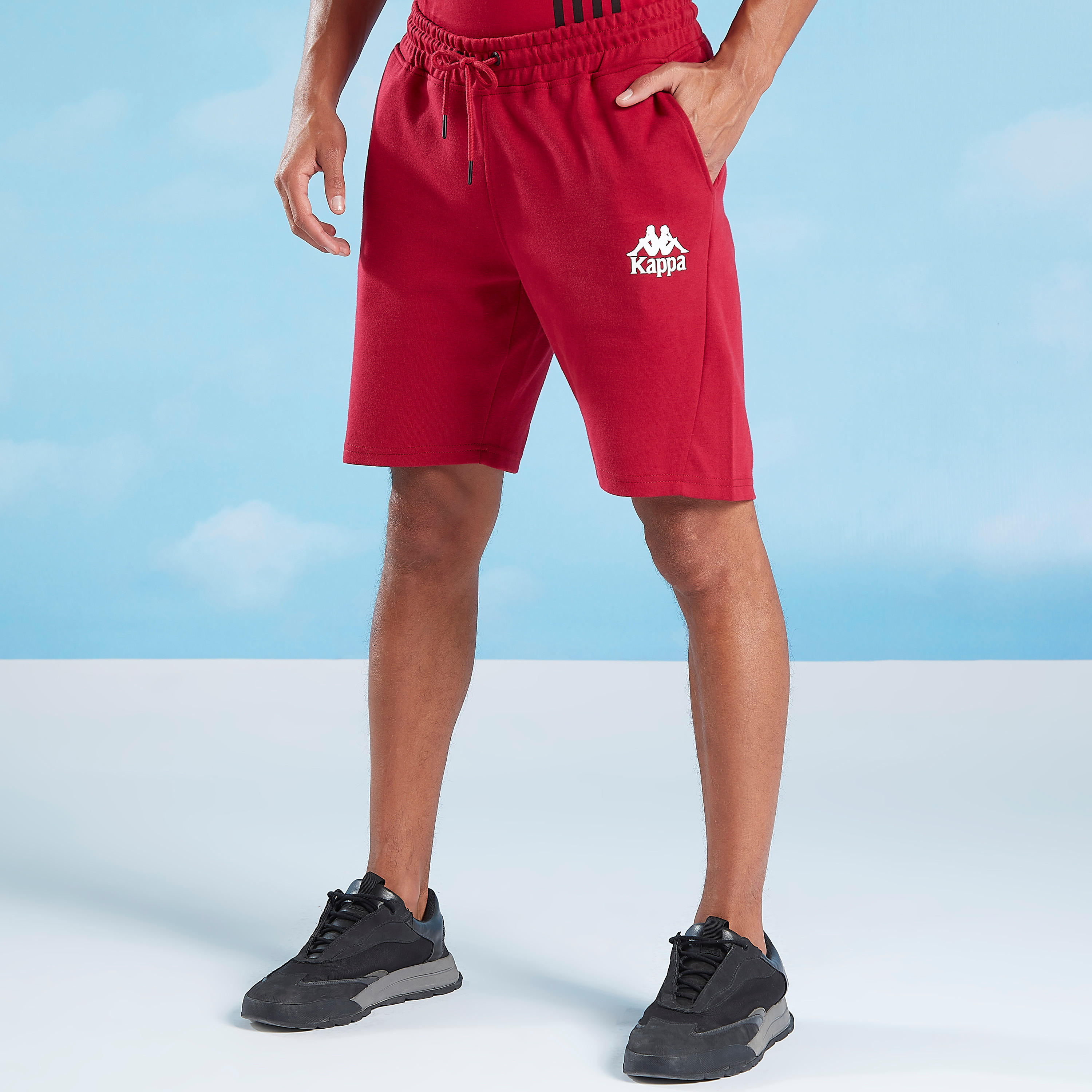 Kappa Solid Shorts with Pocket Detail and Drawstring-men-clothing-sportswearandactivewear-bottoms-image-1
