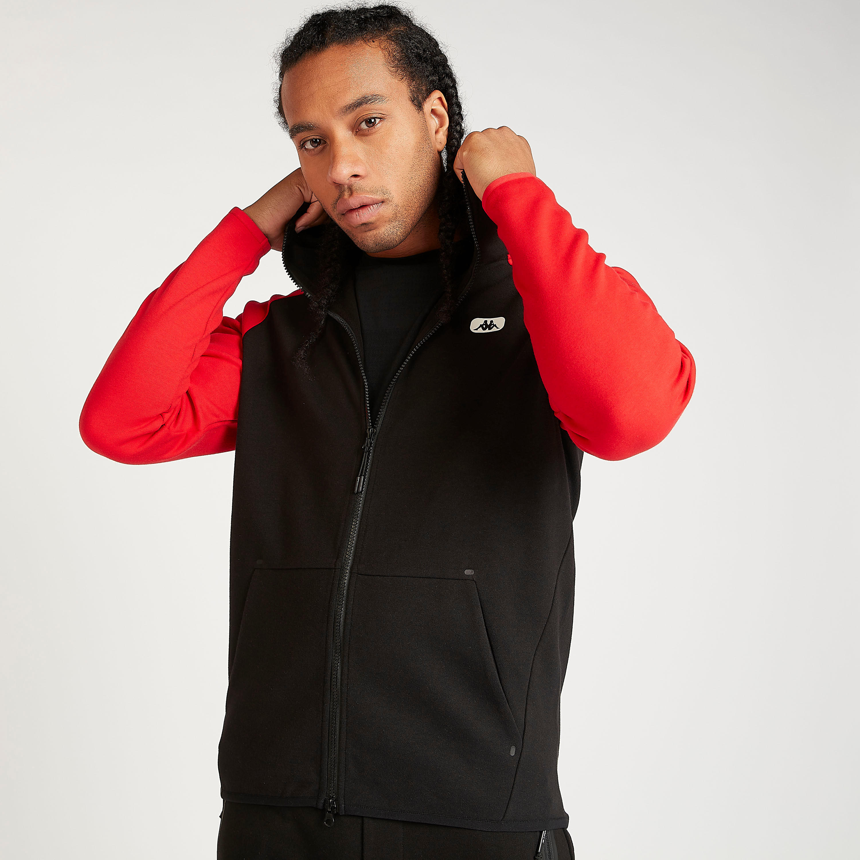 هودي مستدام بأكمام طويلة وسحّاب إغلاق من كابا-men-winterwear-hoodiesandsweatshirts-image-2