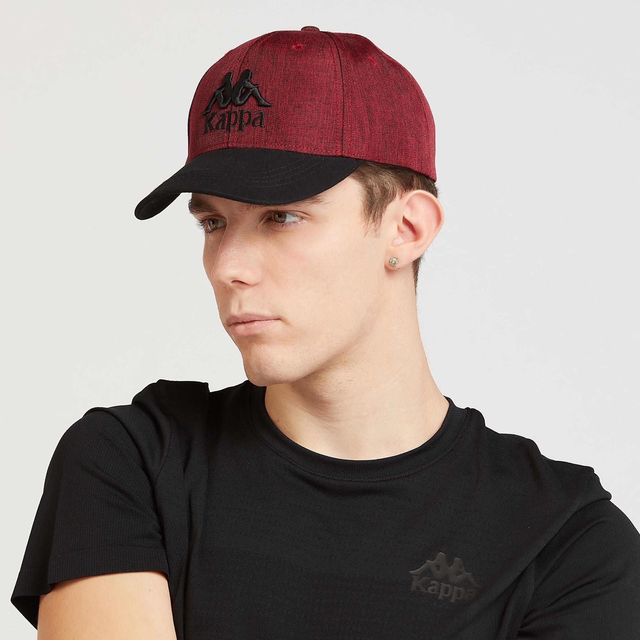 Kappa Textured Cap with Plate Buckle Closure-men-caps-image-2