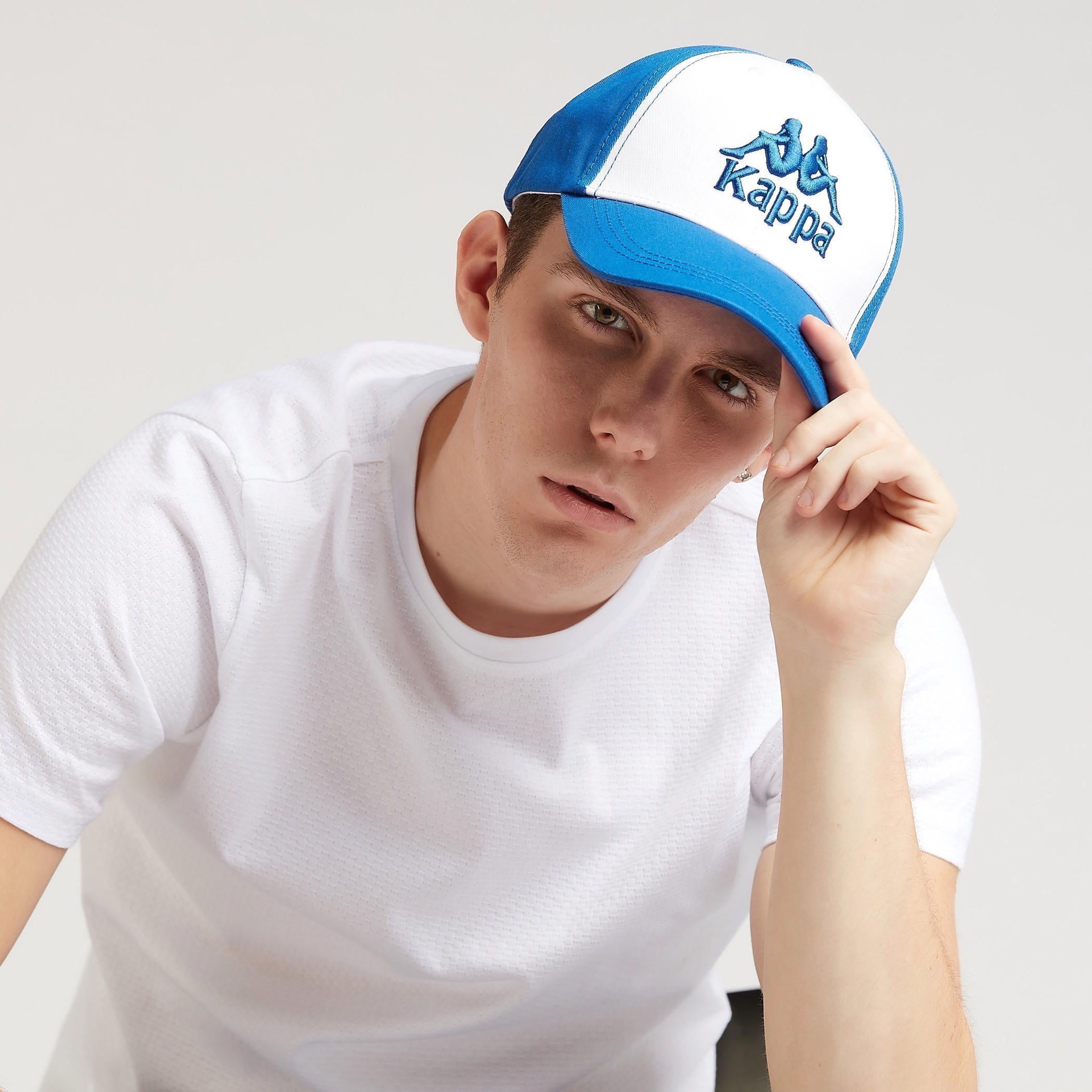 Kappa Textured Cap with Plate Buckle Closure-men-caps-image-2
