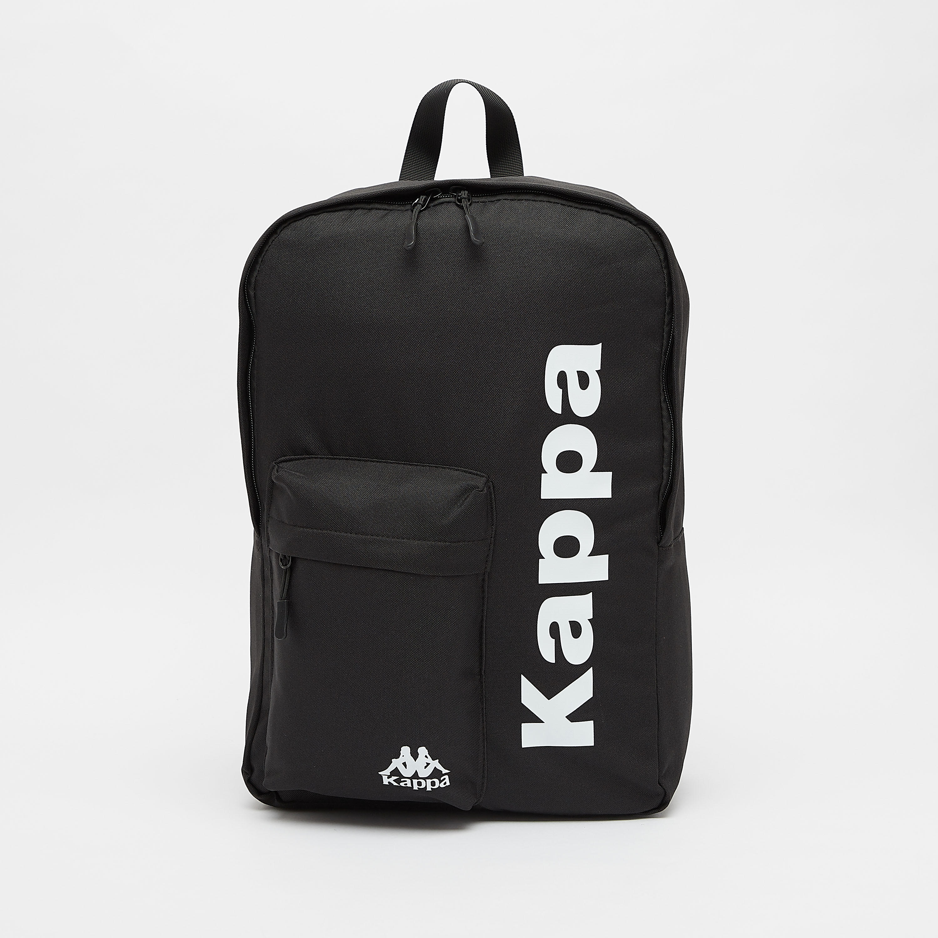 Kappa Logo Print Backpack with Adjustable Straps and Zip Closure-men-bags-image-1