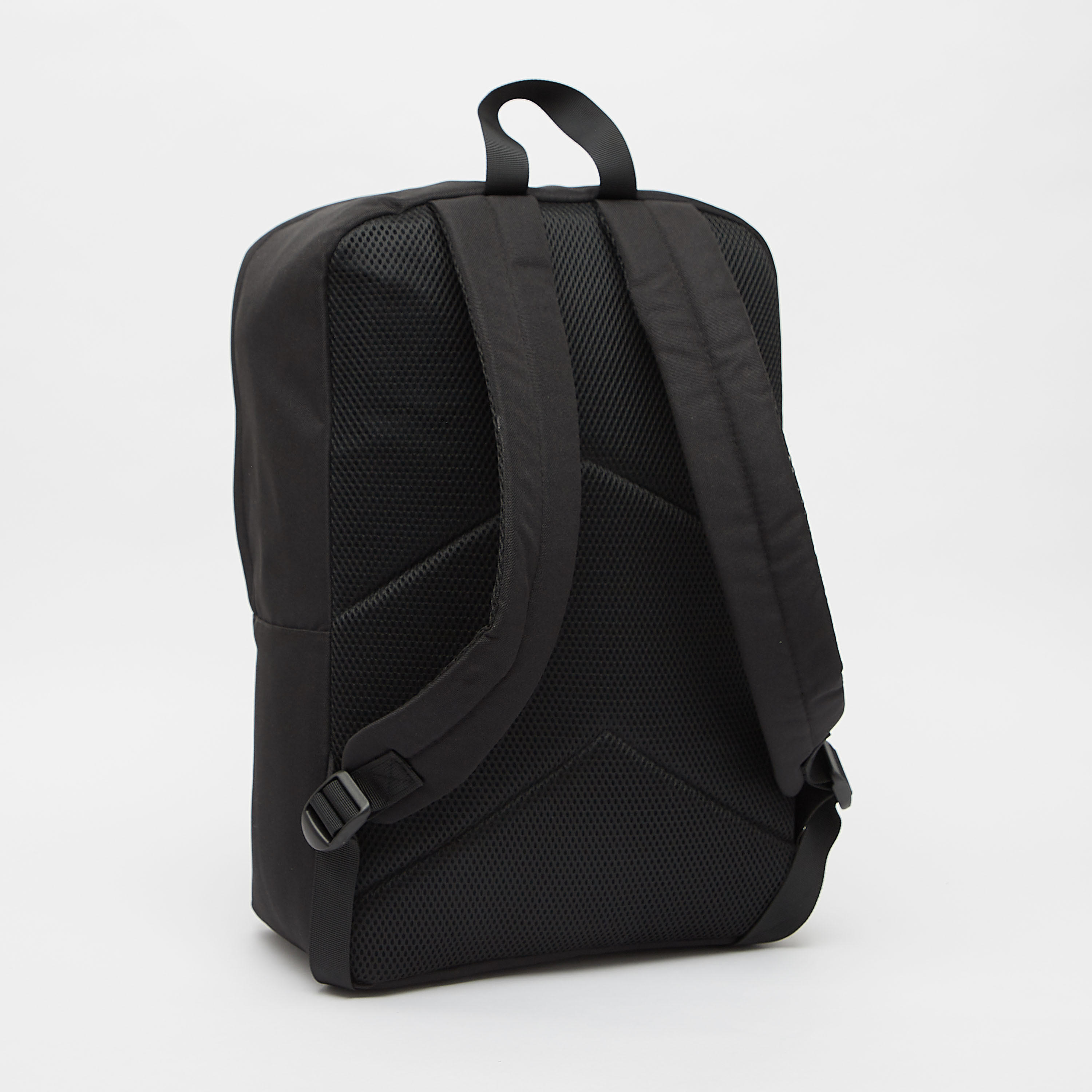 Kappa Logo Print Backpack with Adjustable Straps and Zip Closure-men-bags-image-3