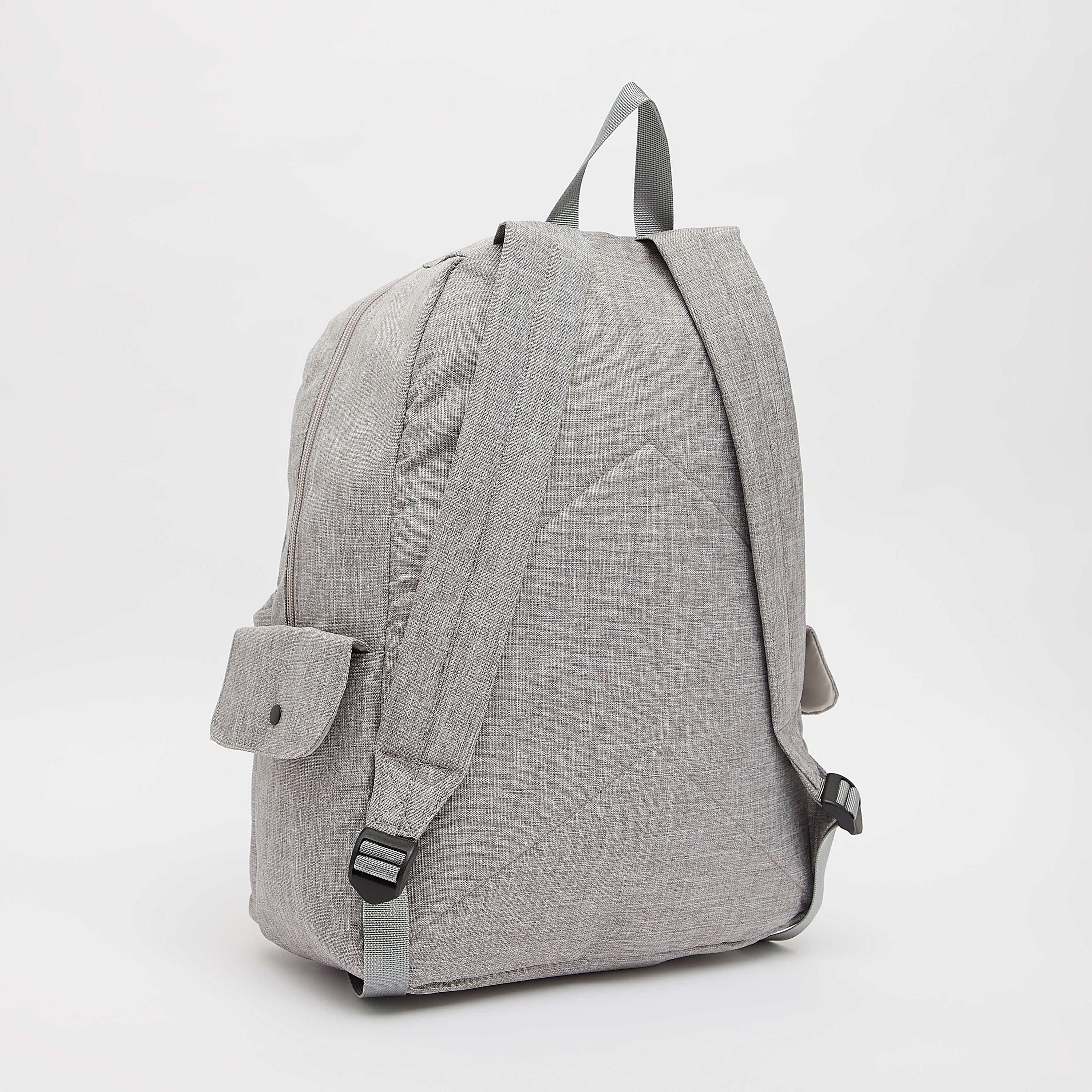 شنطة ظهر بأحزمة قابلة للتعديل وسحّاب إغلاق وطبعات شعار من كابا-men-bags-image-3