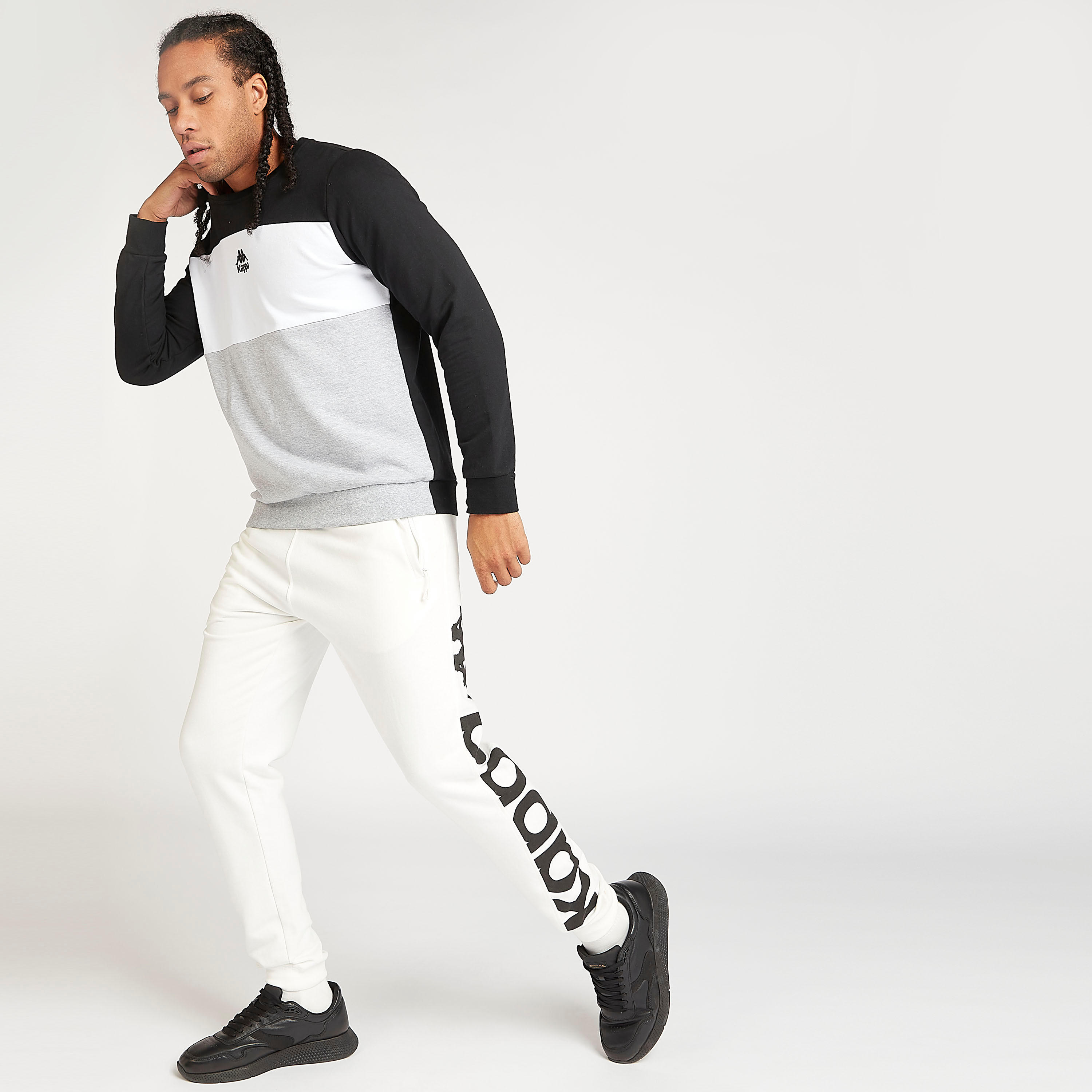Sustainable Kappa Round Neck Sweatshirt with Long Sleeves-men-winterwear-hoodiesandsweatshirts-image-2