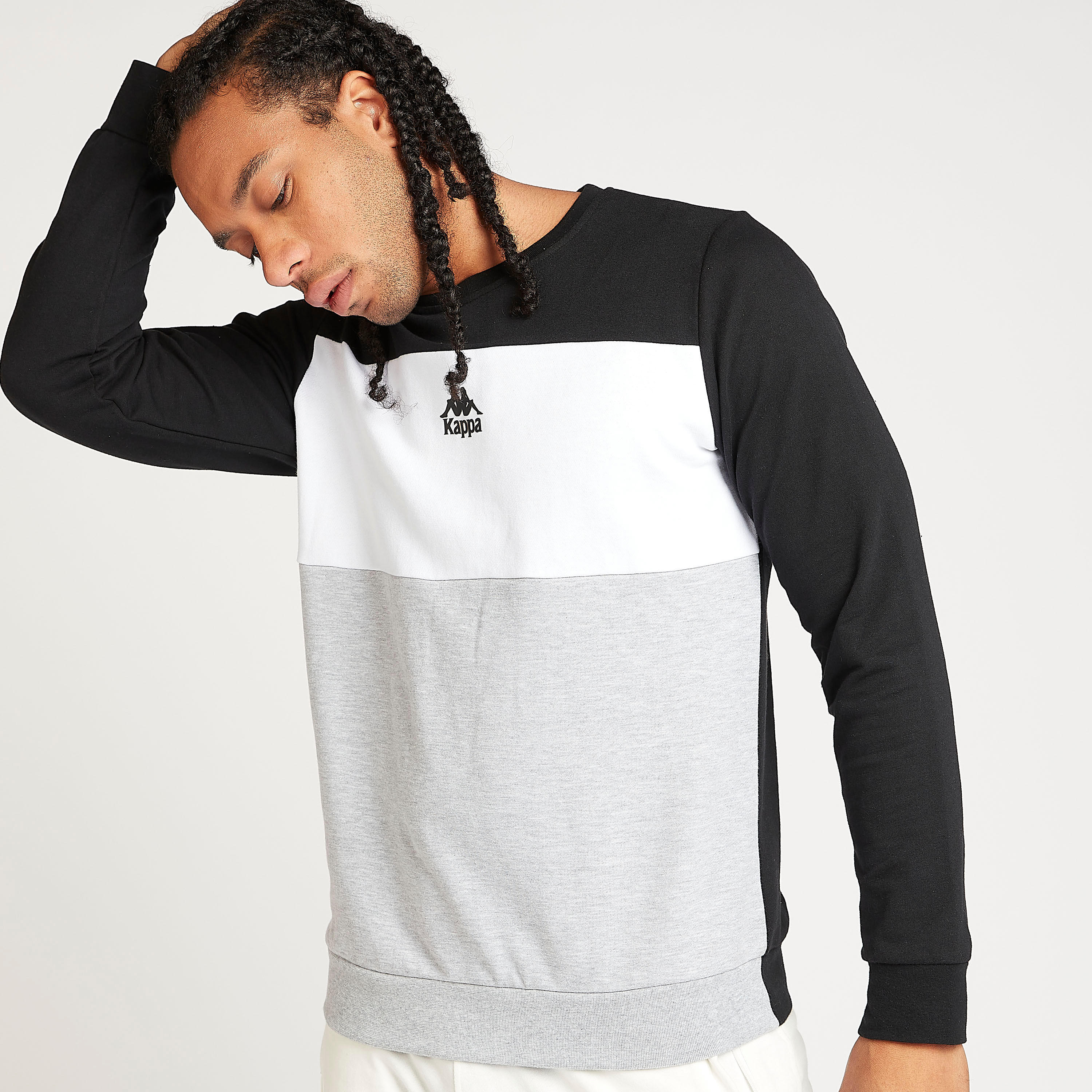 Sustainable Kappa Round Neck Sweatshirt with Long Sleeves-men-winterwear-hoodiesandsweatshirts-image-3