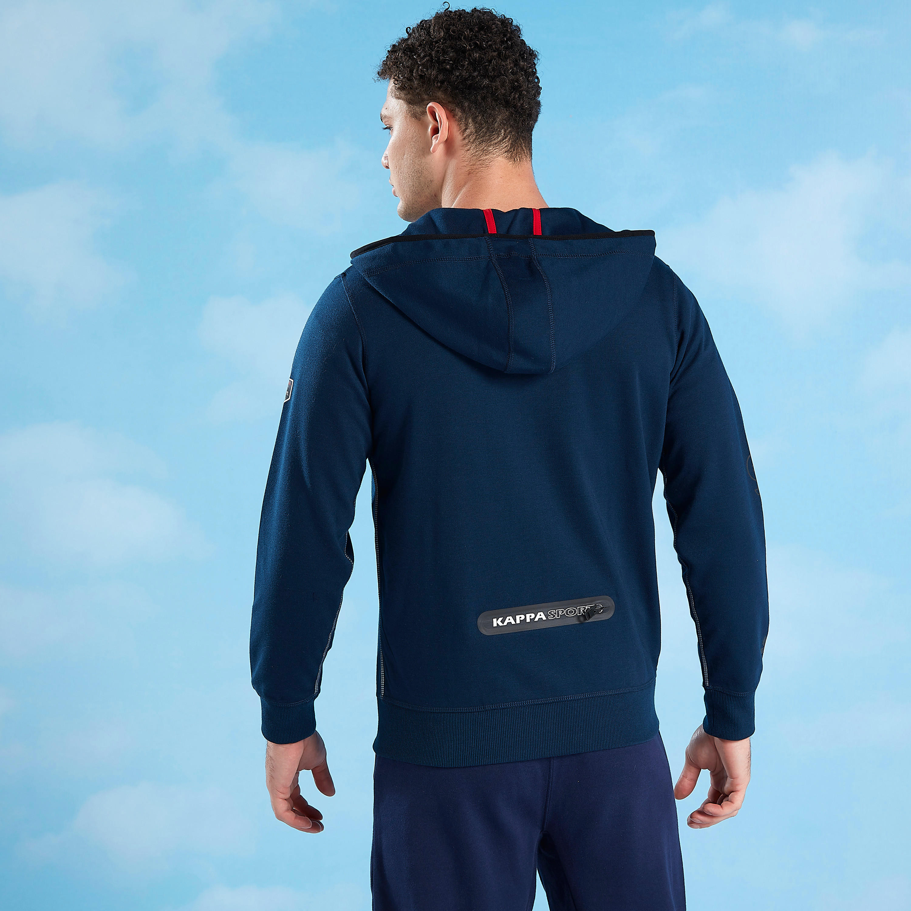 جاكيت قبعة وأكمام طويلة وجيوب بسحّاب إغلاق من كابا-men-winterwear-hoodiesandsweatshirts-image-5