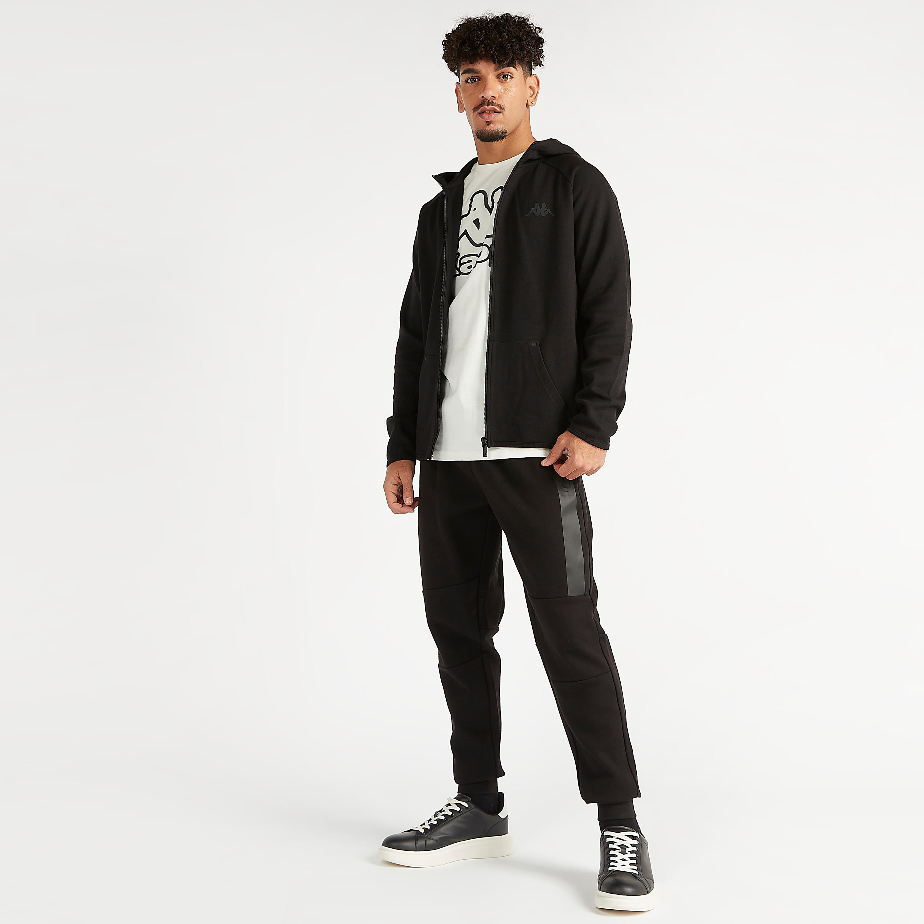 Sustainable Kappa Solid Joggers with Heat Sealed Zipper Pockets-men-clothing-sportswearandactivewear-bottoms-image-3
