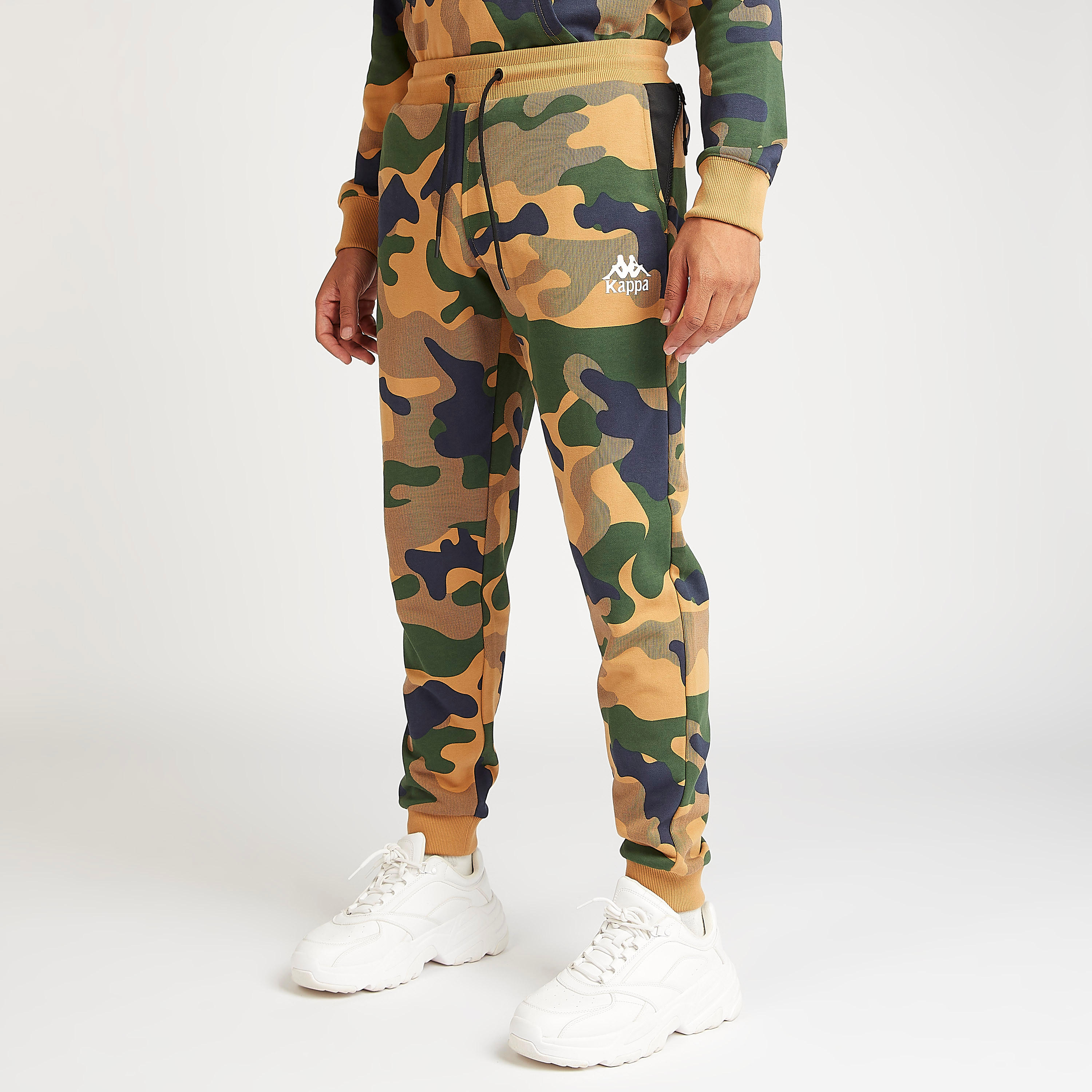Kappa Camouflage Print Full Length Jog Pants with Pockets-men-clothing-sportswearandactivewear-tracksuits-image-6