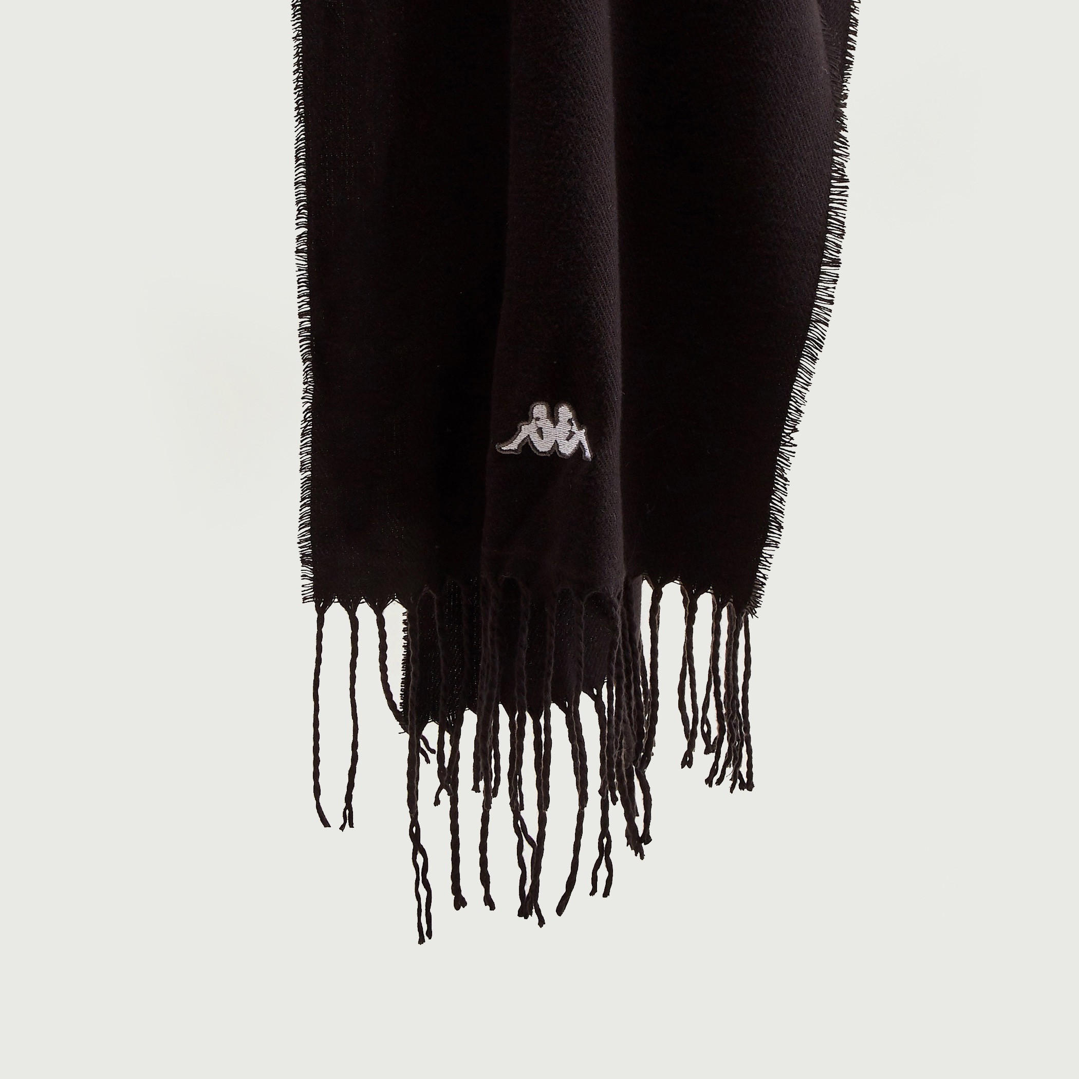 Kappa Logo Detail Solid Scarf with Fringes-men-scarvesandgloves-image-1