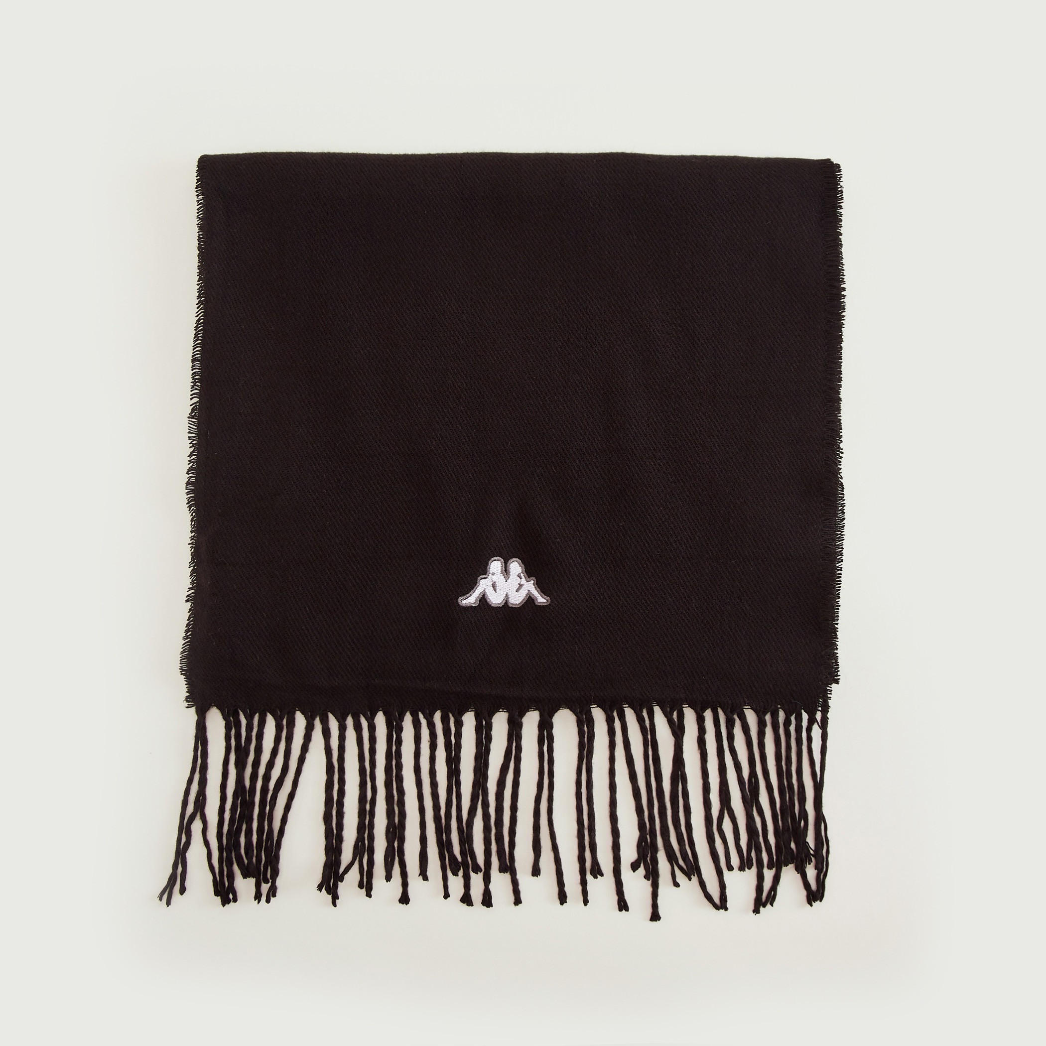 Kappa Logo Detail Solid Scarf with Fringes-men-scarvesandgloves-image-3