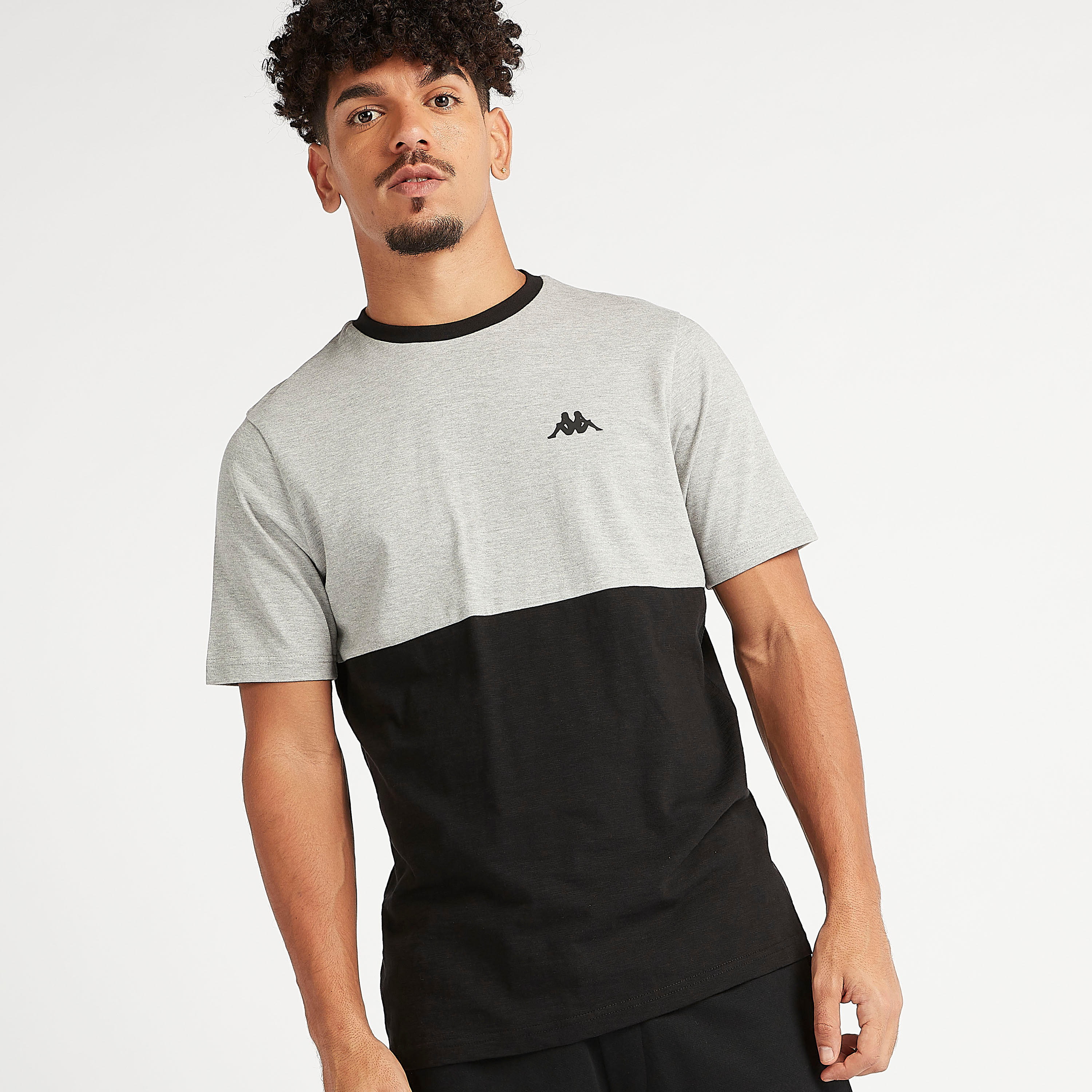 Sustainable Kappa Logo Print T-shirt with Short Sleeves and Crew Neck-men-clothing-sportswearandactivewear-tshirtsandpolos-image-2