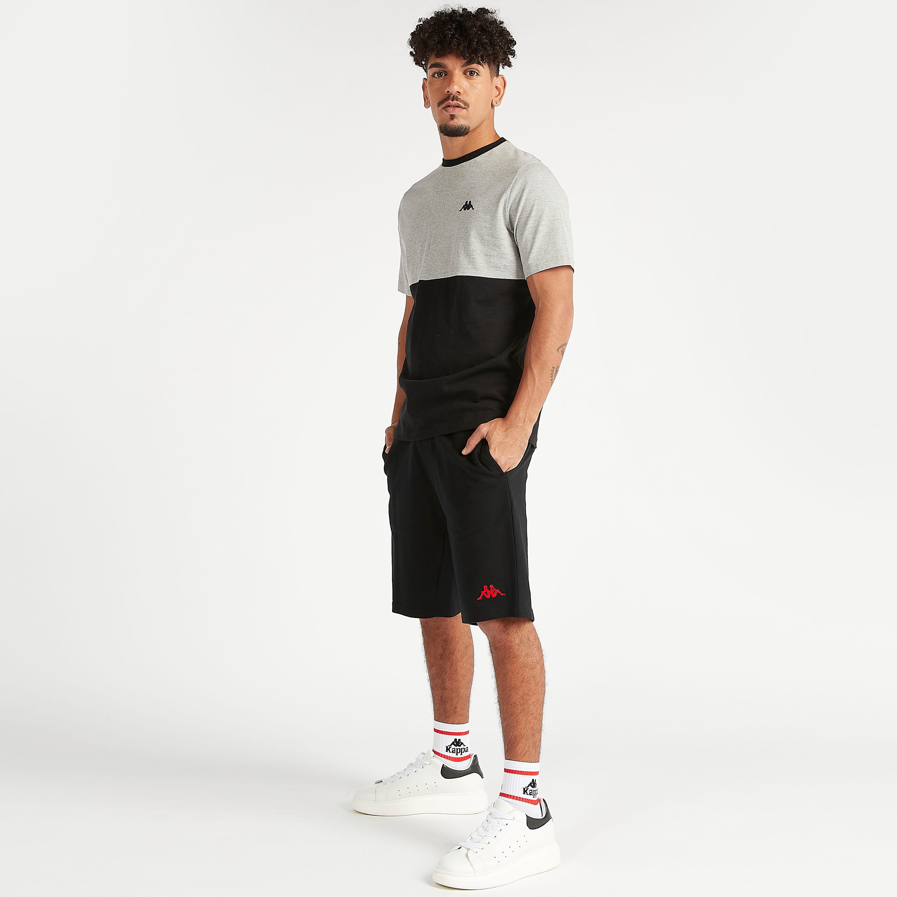 Sustainable Kappa Logo Print T-shirt with Short Sleeves and Crew Neck-men-clothing-sportswearandactivewear-tshirtsandpolos-image-3