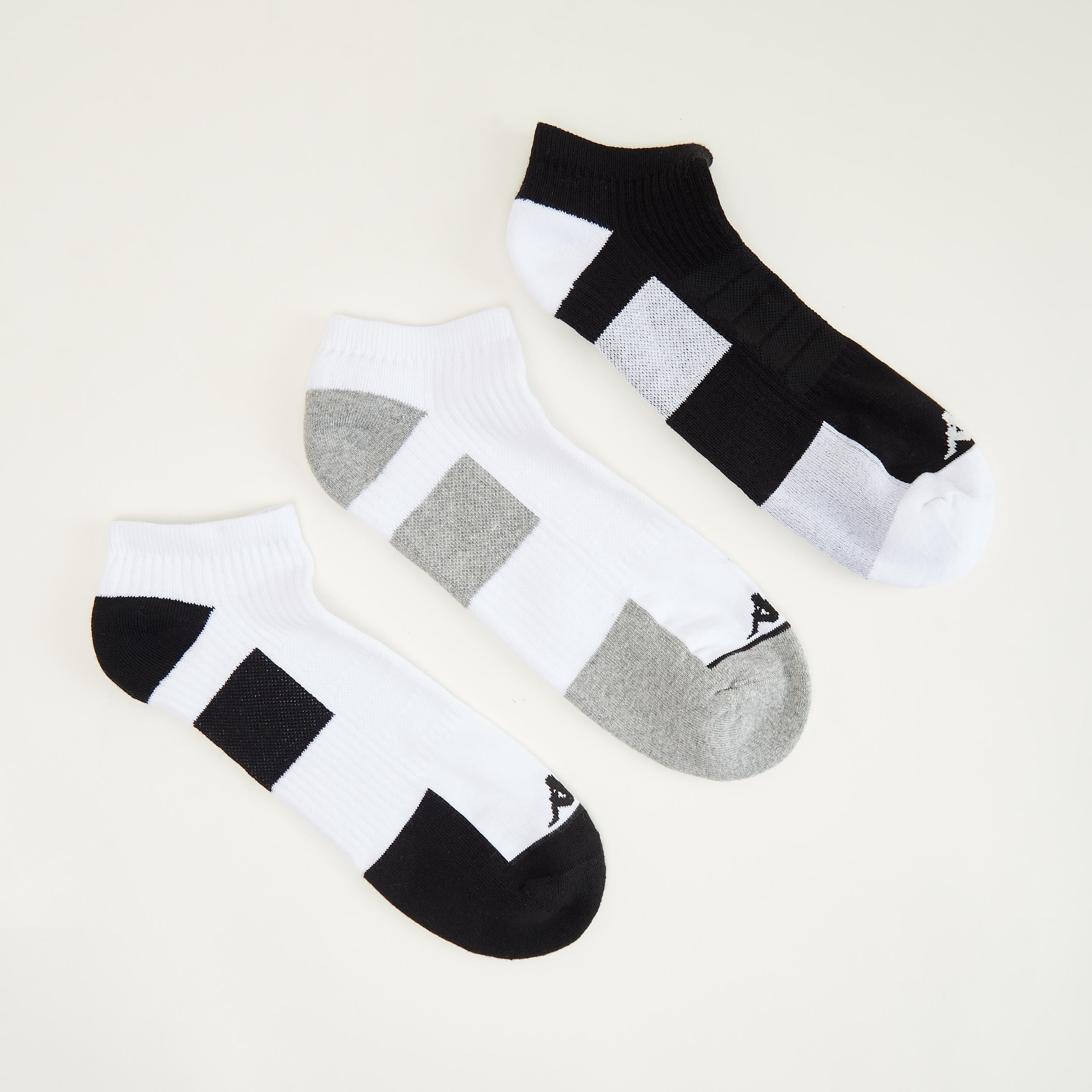 جوارب بطول الكاحل وبتفاصيل شعار من كابا - طقم من 3 أزواج-men-socks-image-1