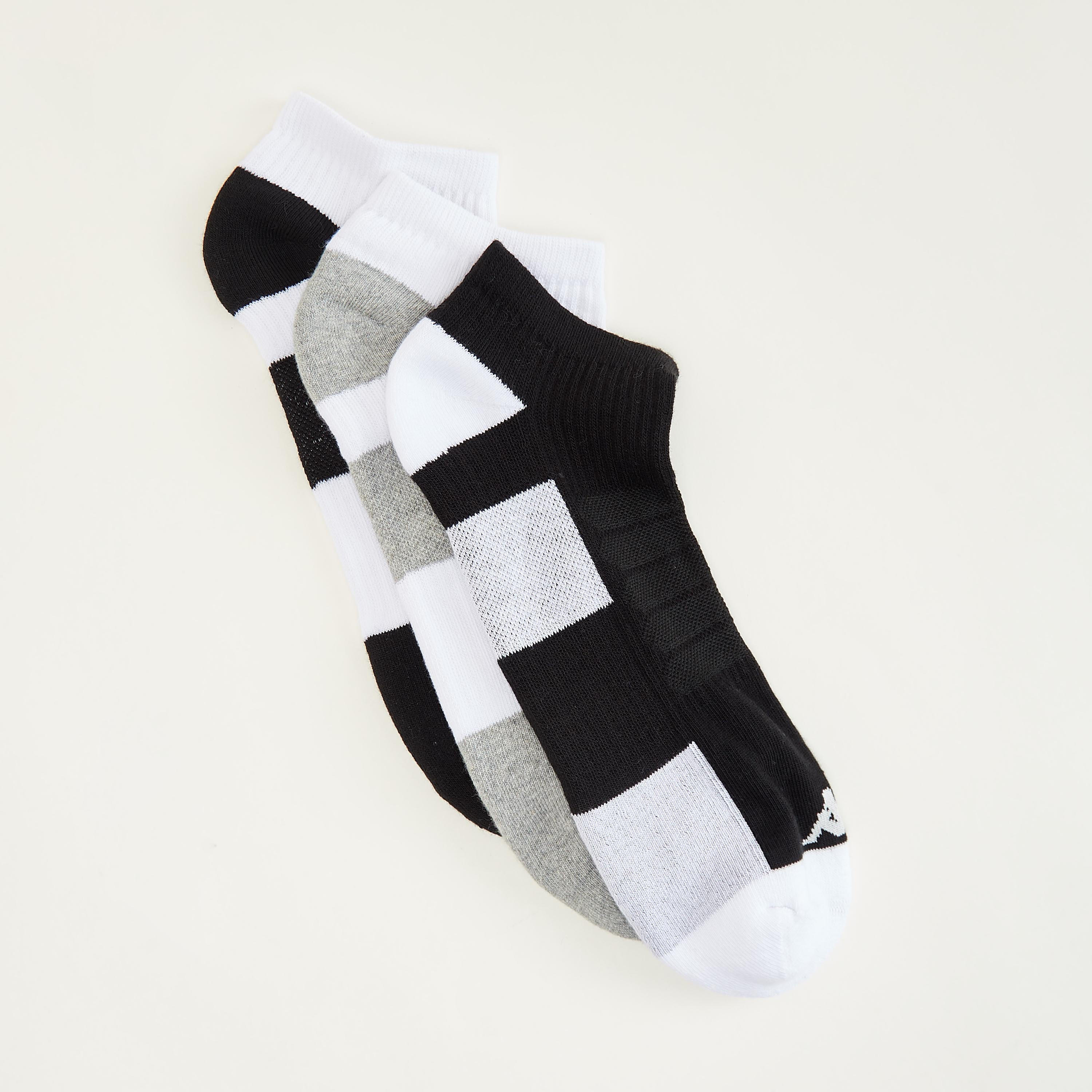 جوارب بطول الكاحل وبتفاصيل شعار من كابا - طقم من 3 أزواج-men-socks-image-2