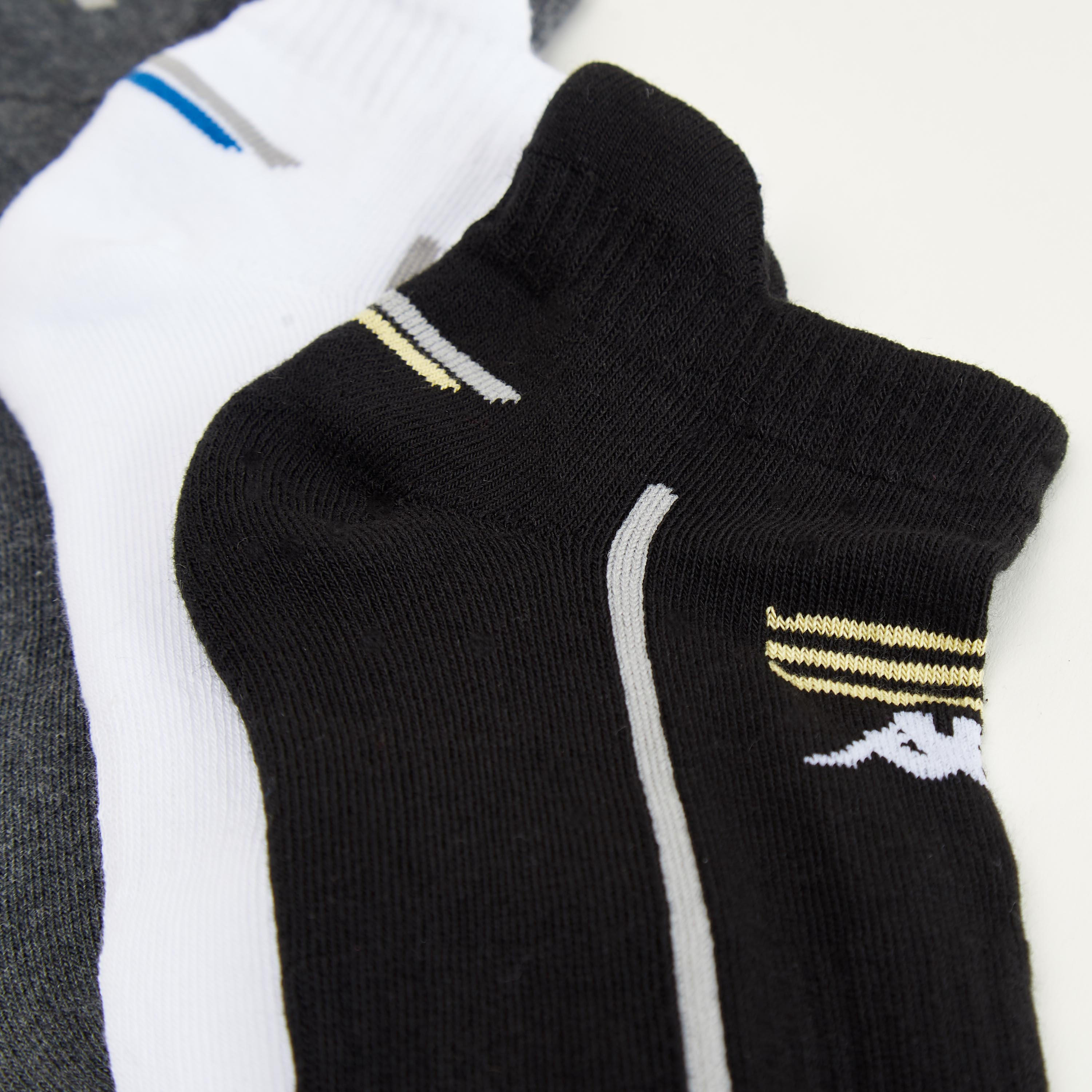 جوارب بطول الكاحل وبتفاصيل شعار من كابا - طقم من 3 أزواج-men-socks-image-3