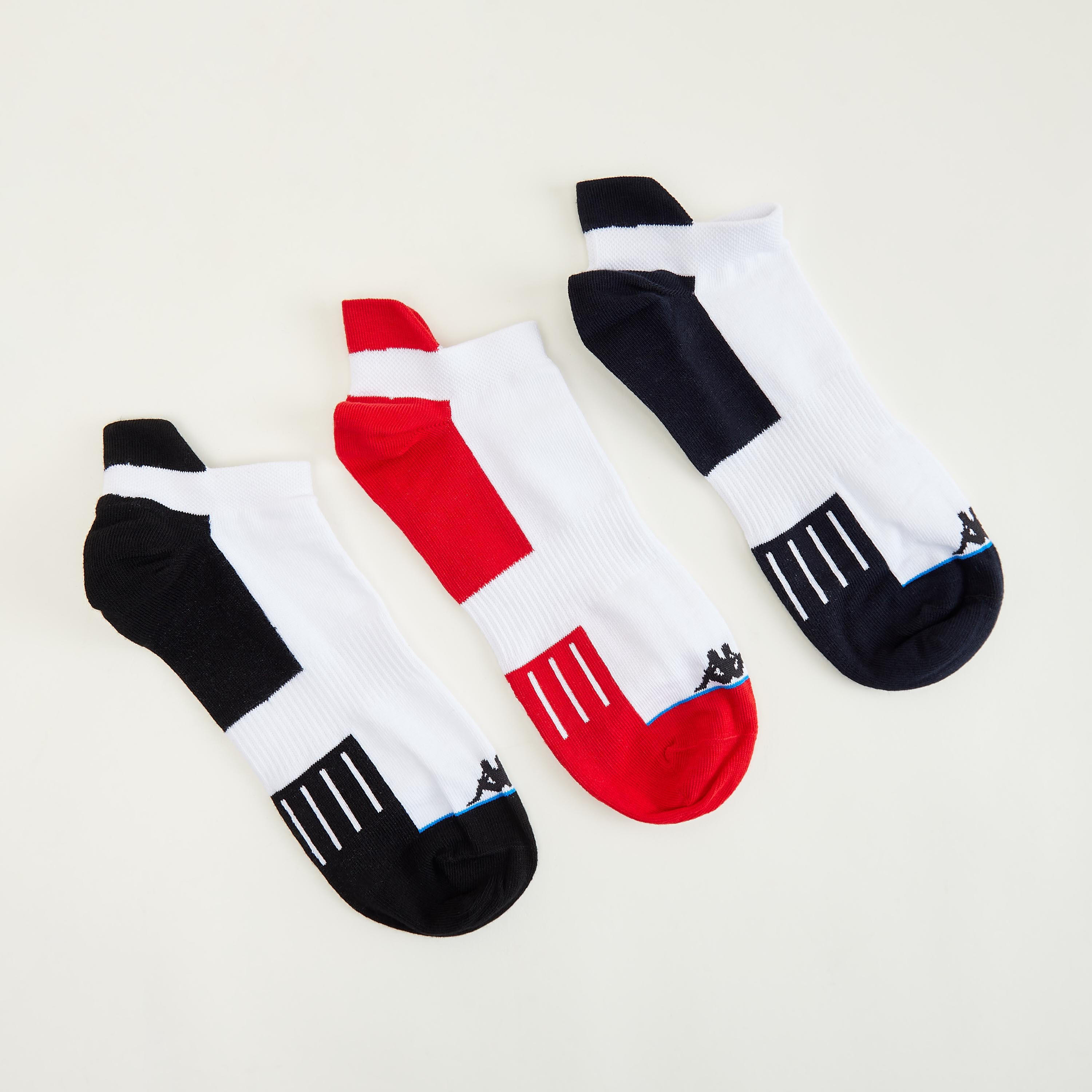 جوارب بطول الكاحل وبتفاصيل شعار من كابا - طقم من 3 أزواج-men-socks-image-1