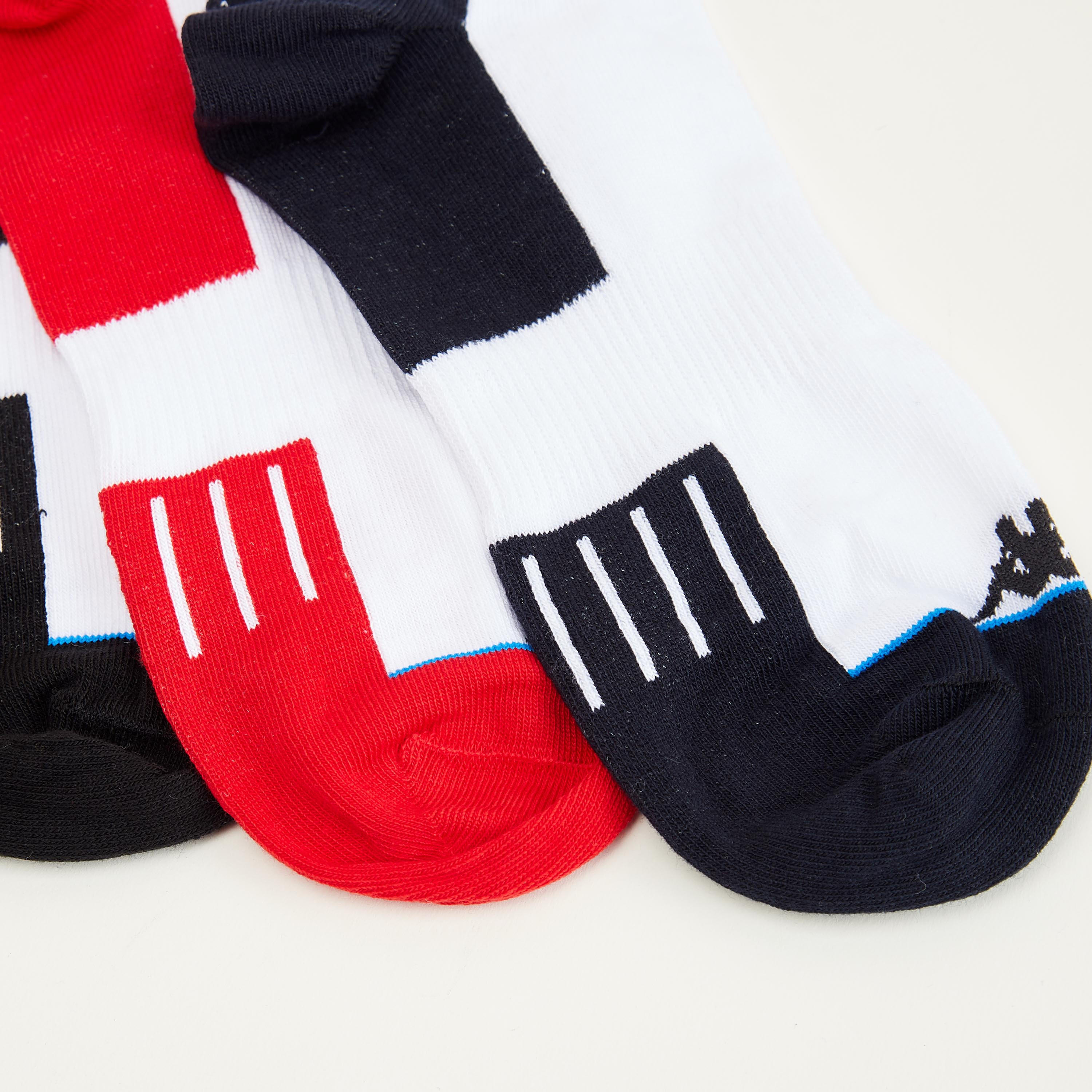 جوارب بطول الكاحل وبتفاصيل شعار من كابا - طقم من 3 أزواج-men-socks-image-4